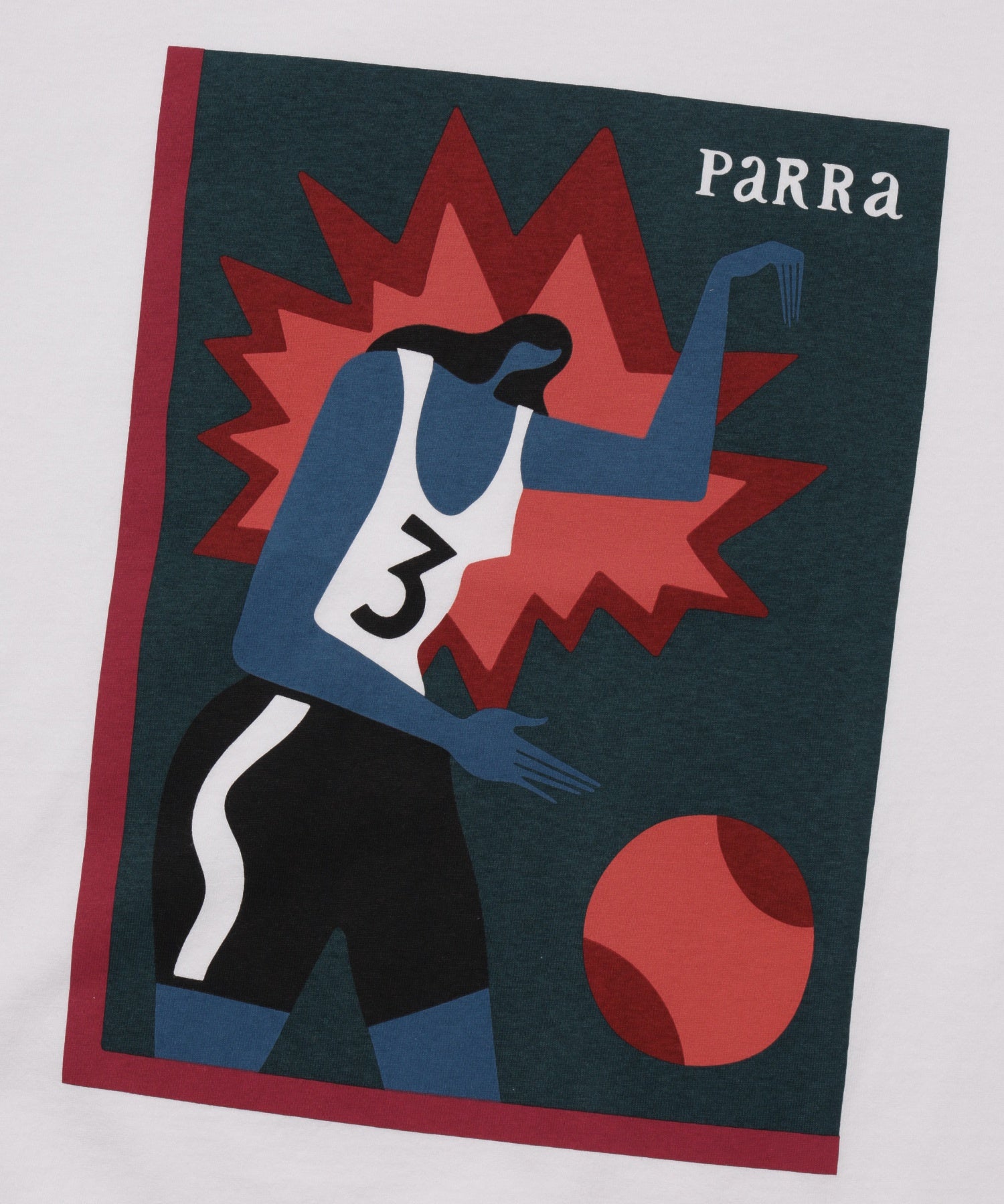 by Parra/バイ パラ/Baseketball t-shirt 55465
