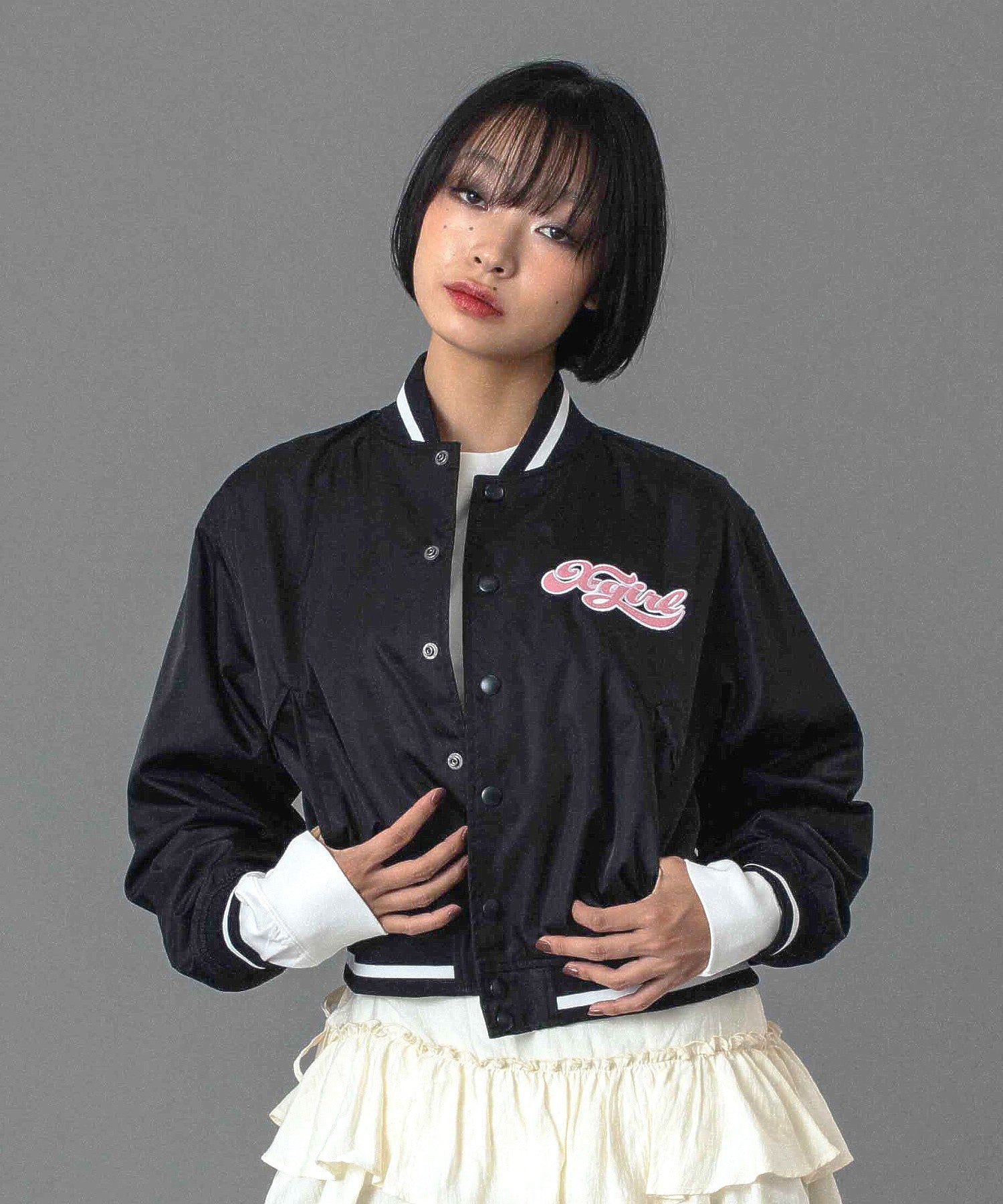 CHEERFUL LOGO VARSITY JACKET