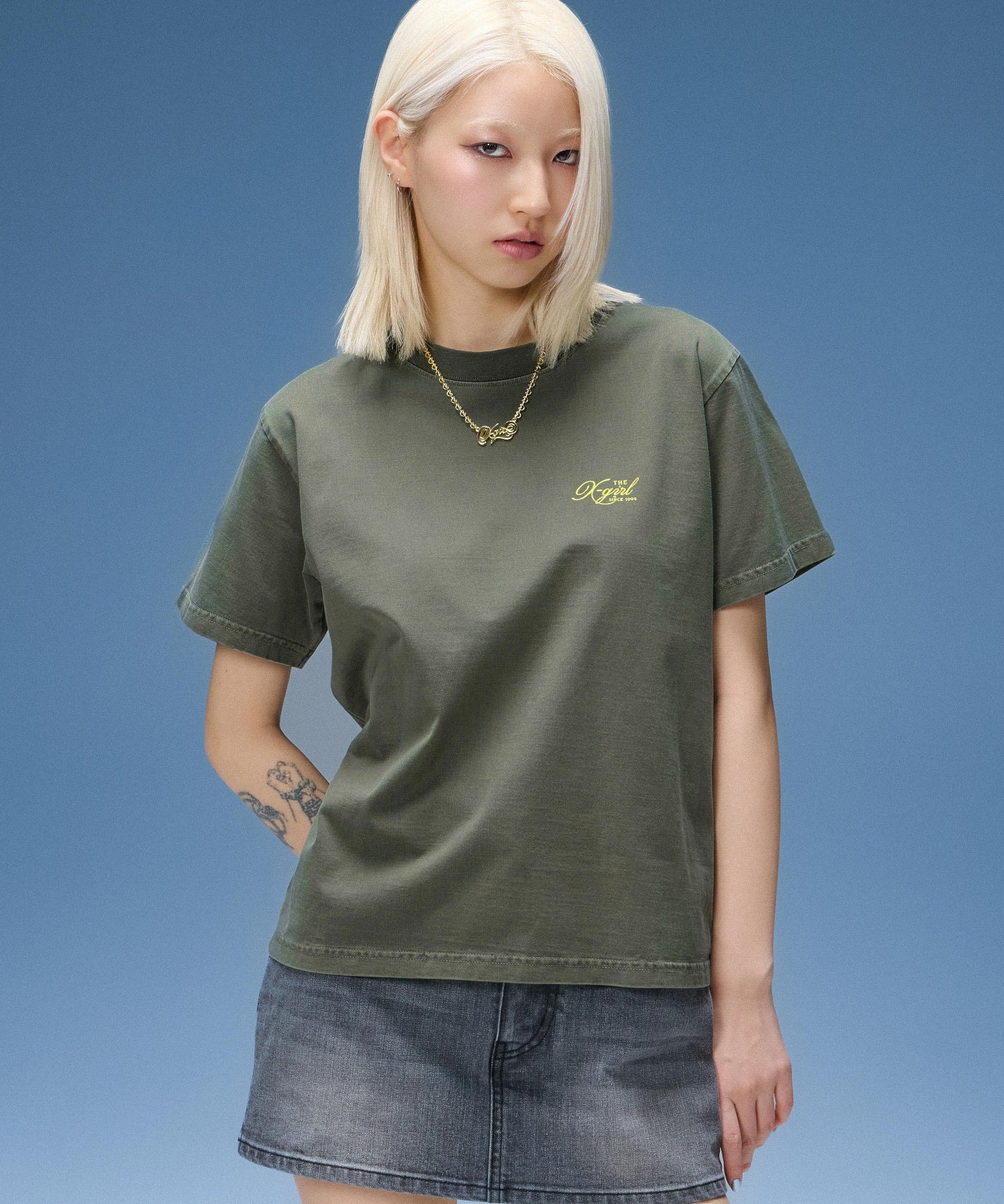 FADED TRI-COLOR FACE S/S TEE