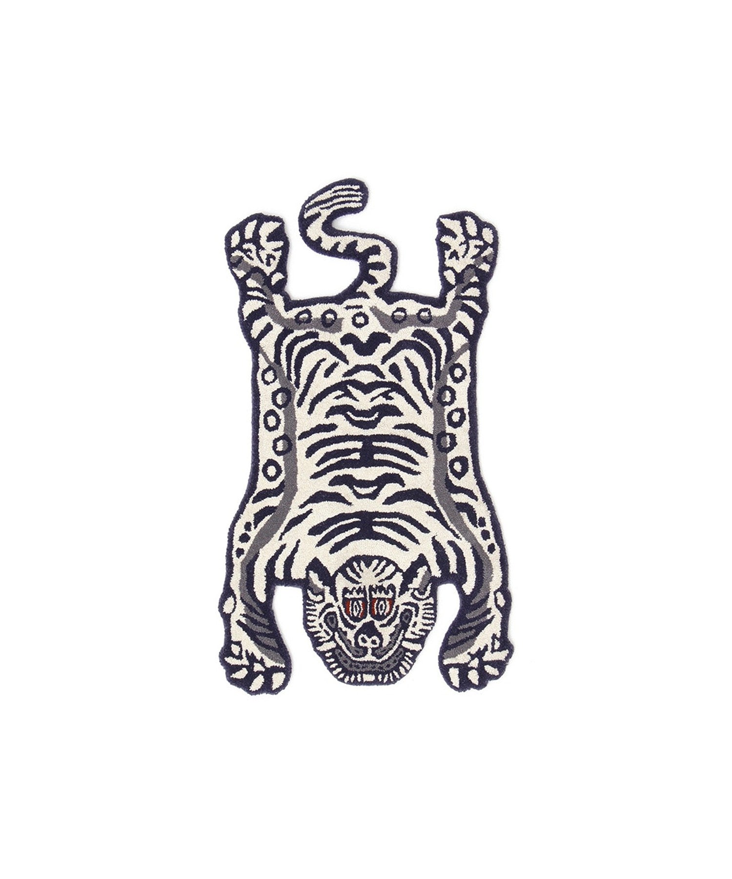 DTL Tibetan Tiger Rug White S