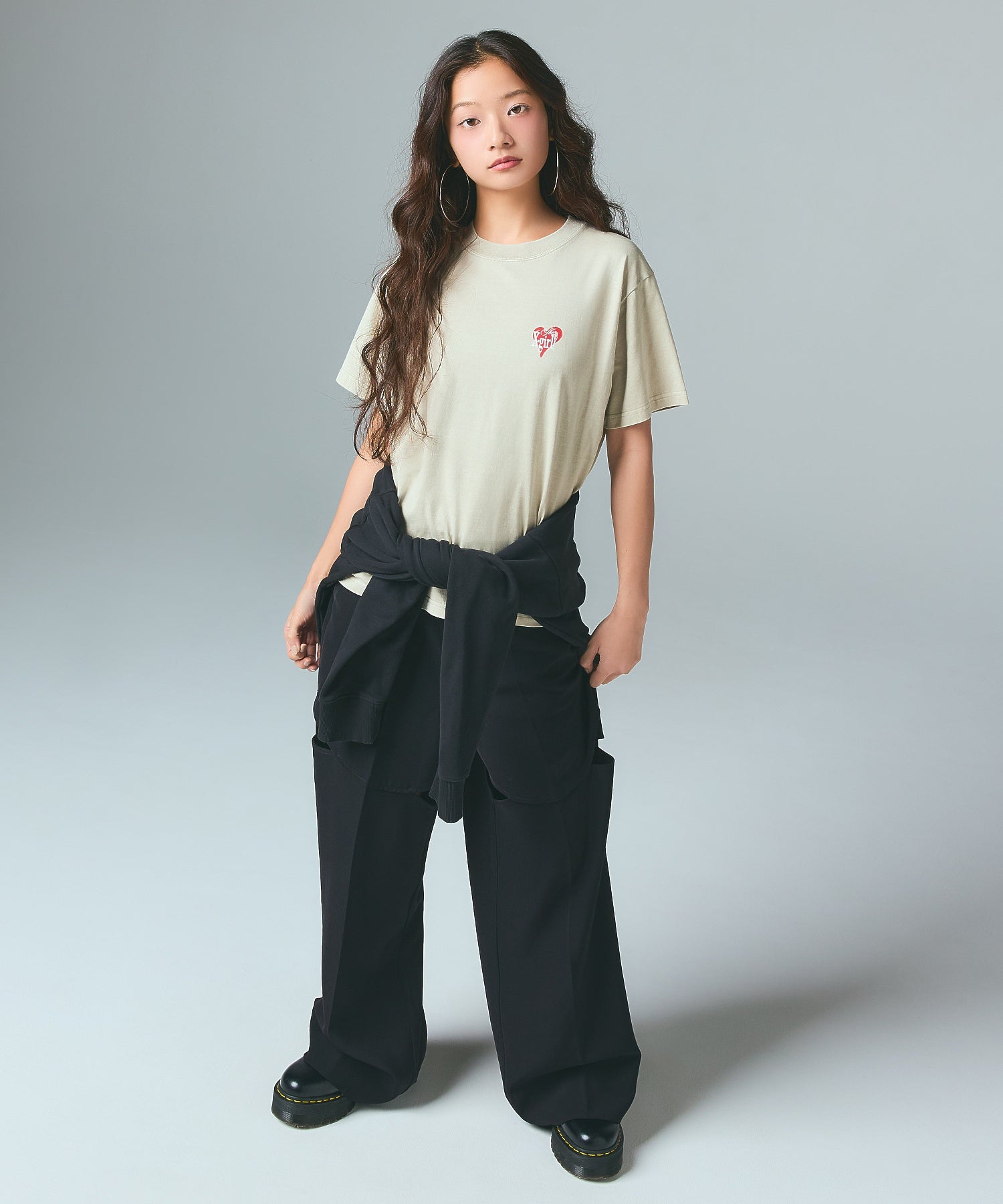 FADED HEART ROSE LOGO S/S TEE