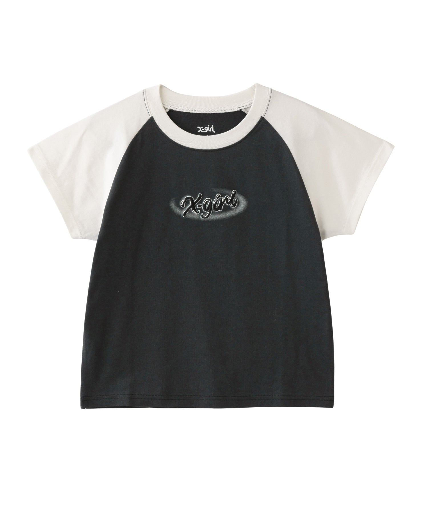 SPRAY ART AND EMBROIDERY RAGLAN S/S BABY TEE