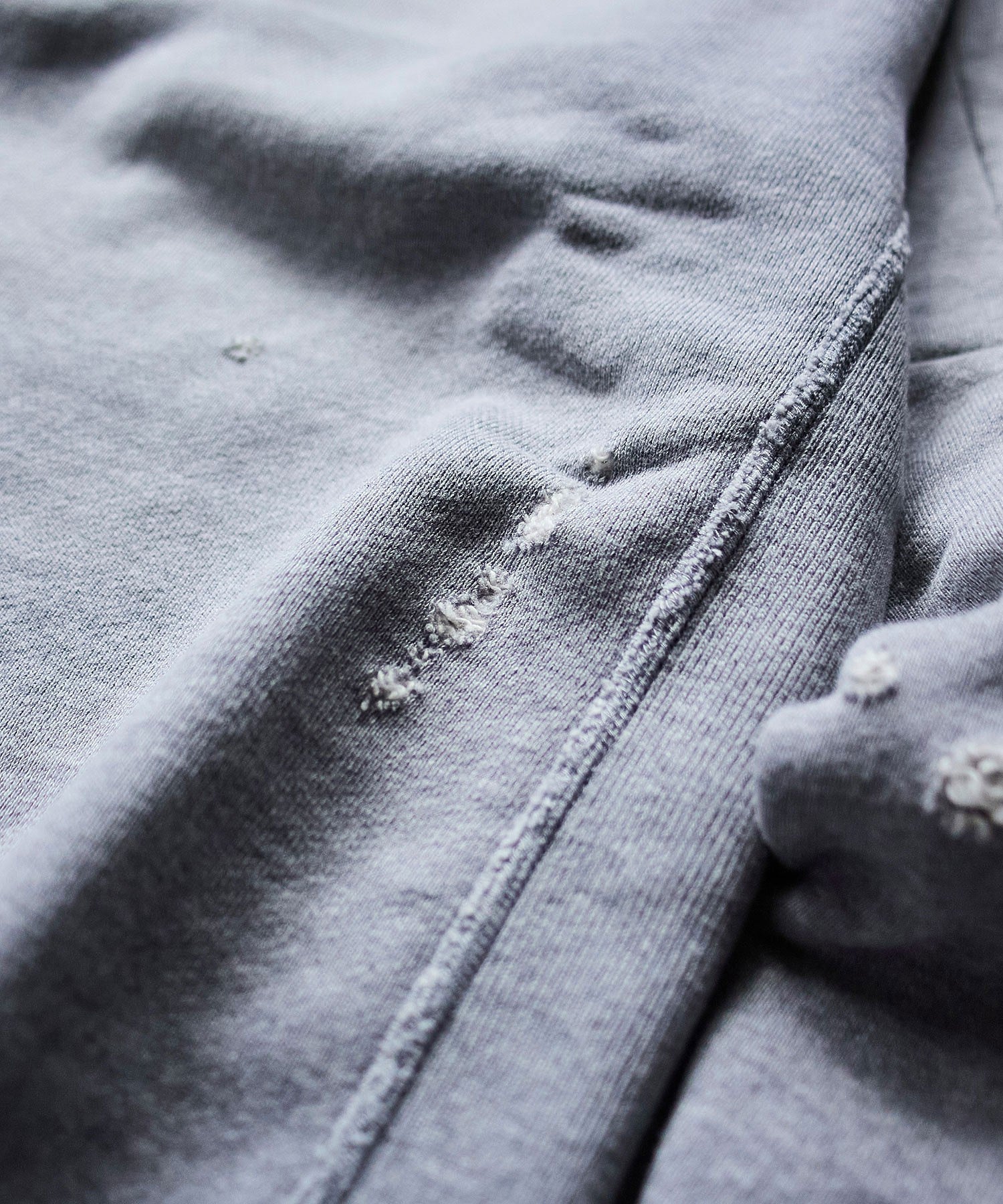 NEEDLES/DECONSTRUCTED SWEAT SHIRT - COTTON FRENCH TERRY