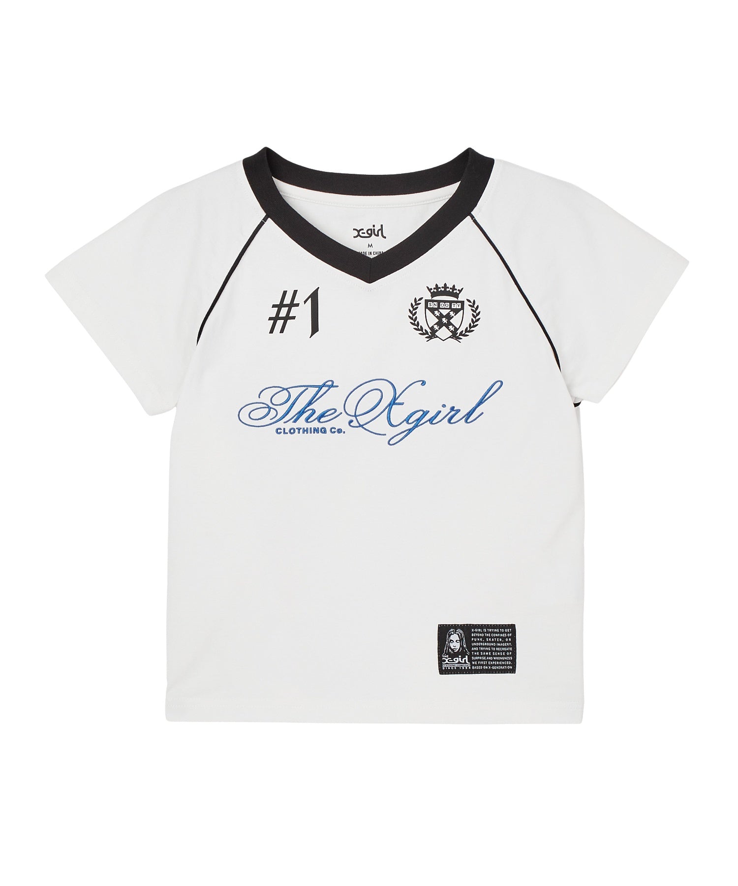 THE X-GIRL UNIFORM S/S BABY TEE