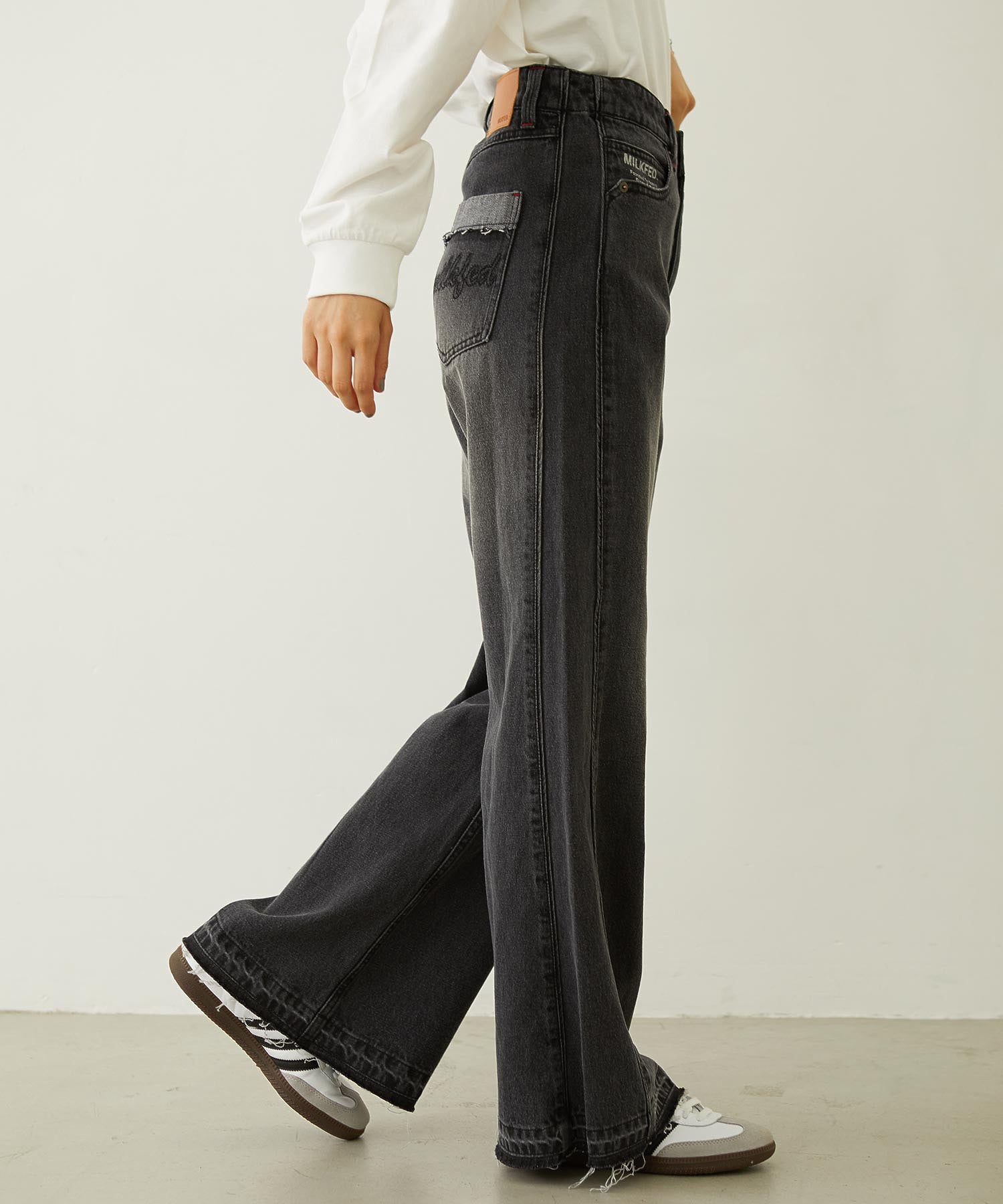 FLARED DENIM PANTS