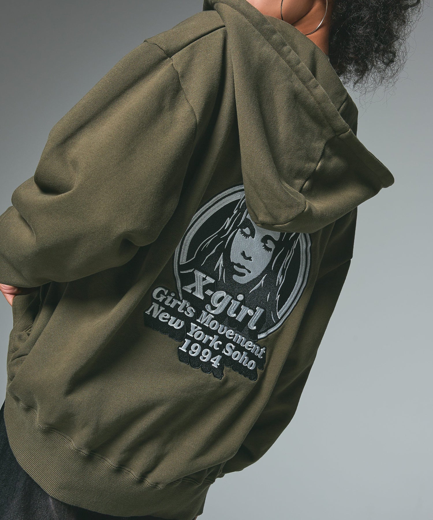 MESSAGE AND FACE ZIP UP SWEAT HOODIE