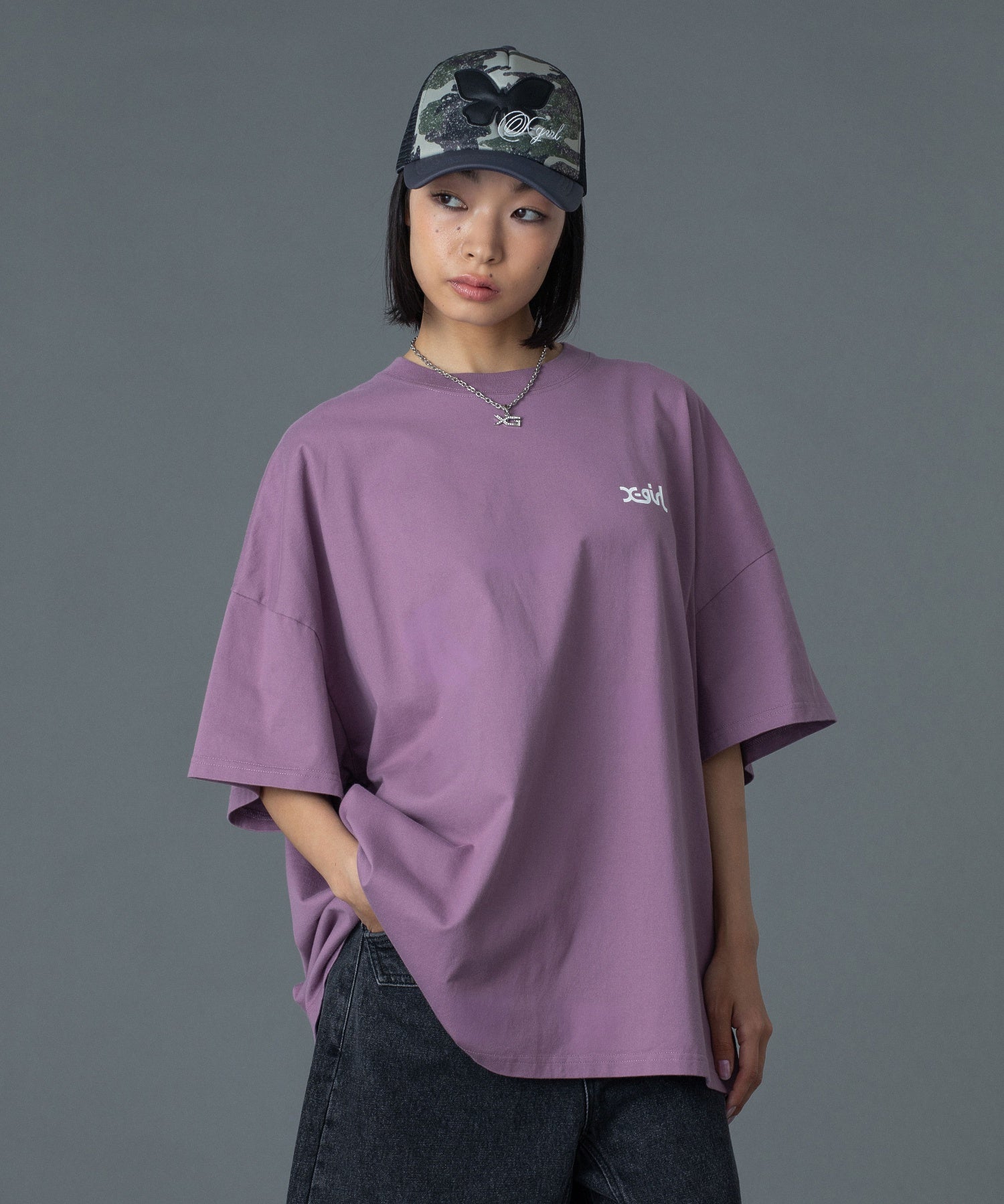 LEOPARD BOX LOGO S/S BIG TEE DRESS