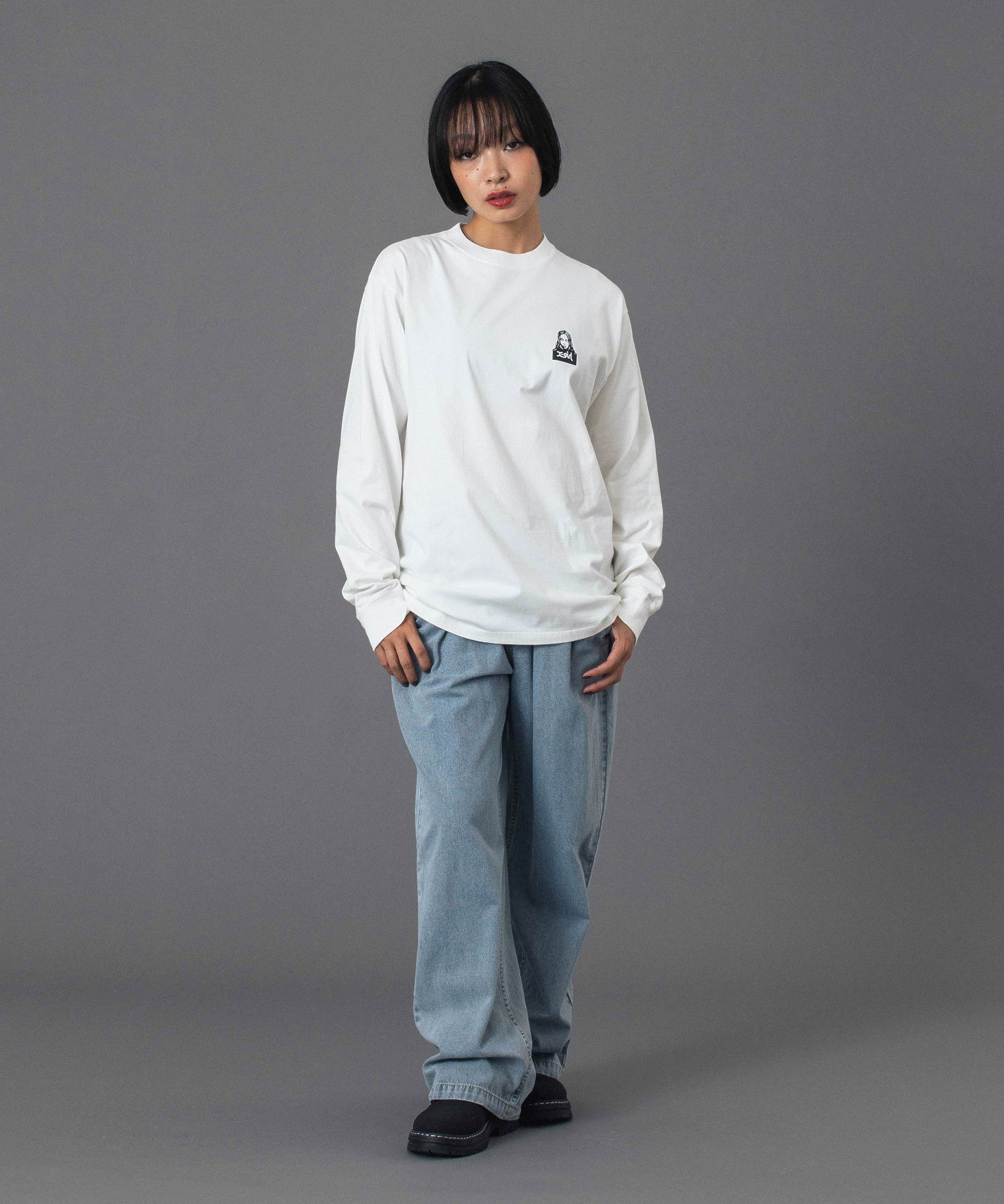 FACE AND WORDS L/S TEE