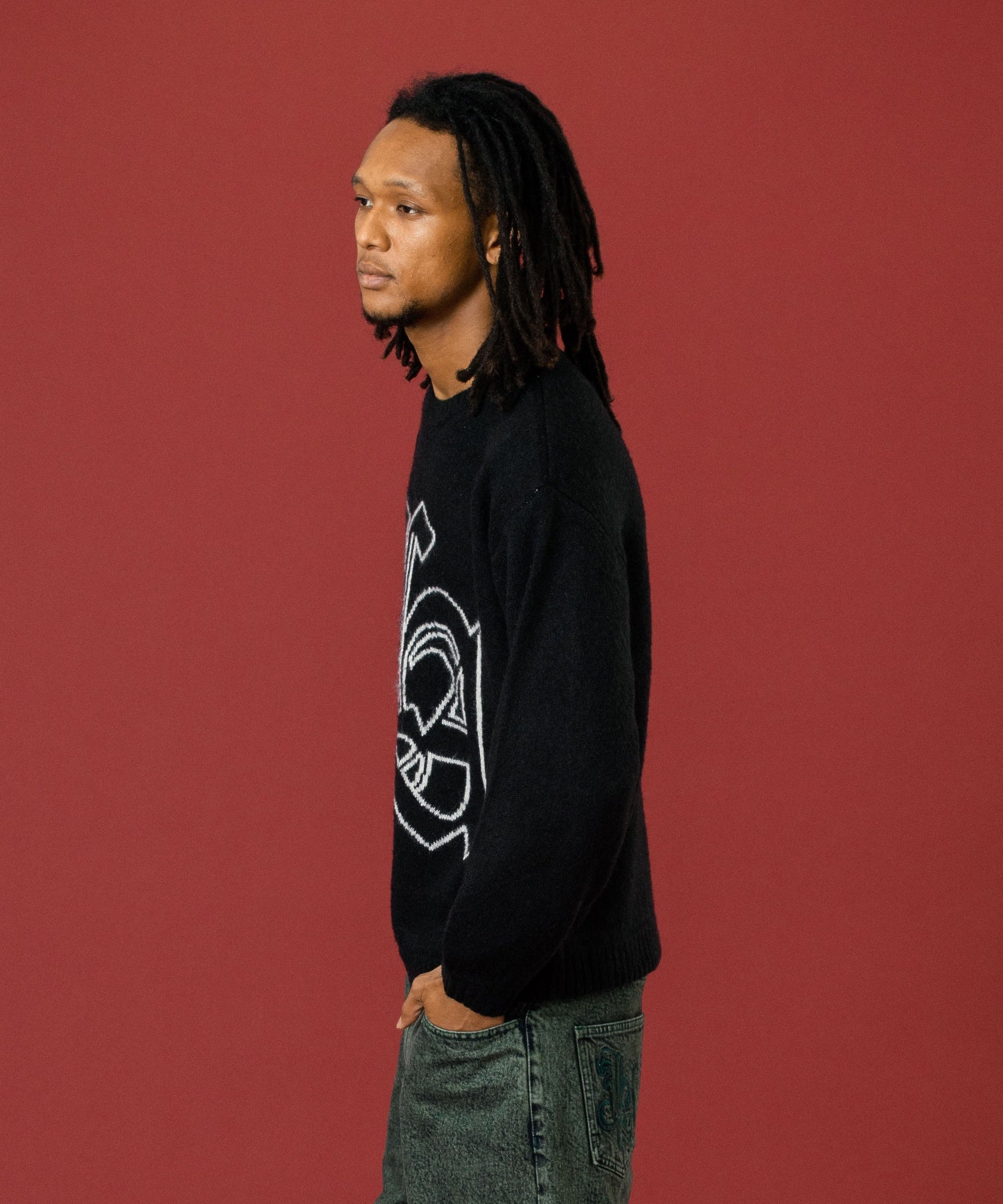 OLD ENGLISH MOHAIR KNIT SWEATER