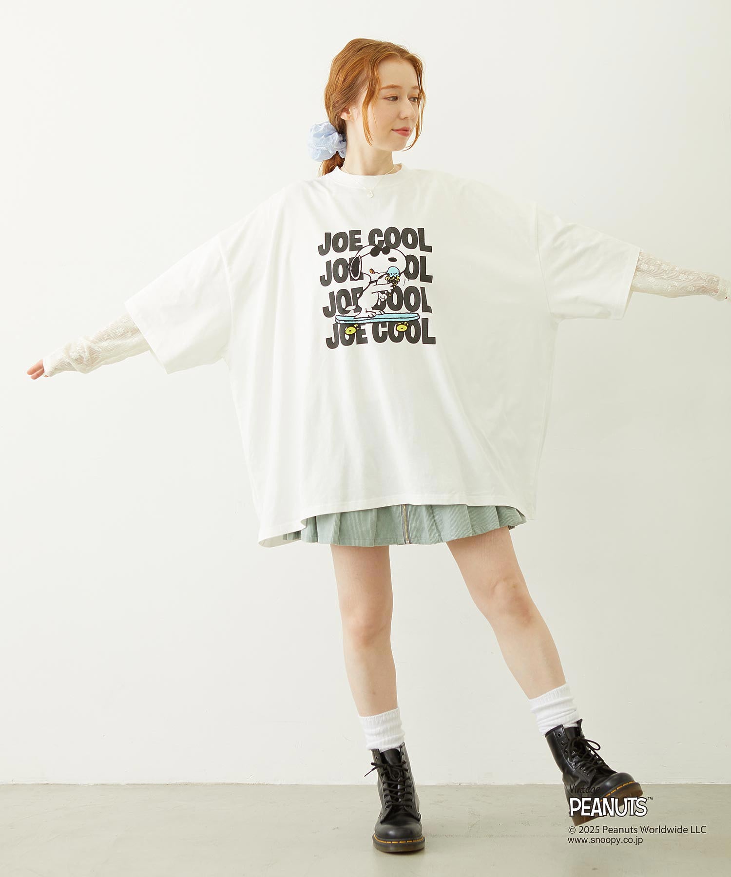 MILKFED. × PEANUTS JOE COOL BIG S/S TEE