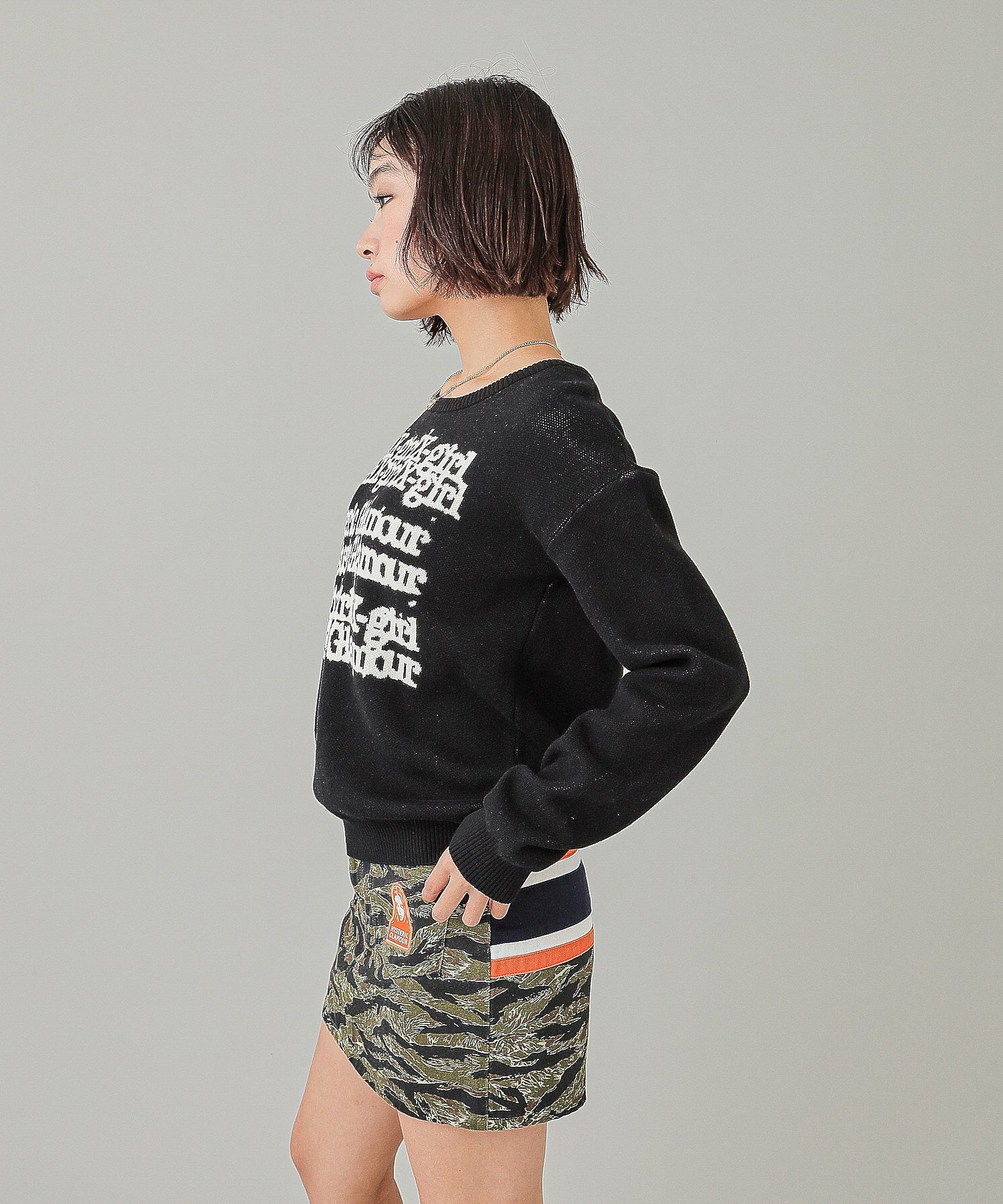 X-girl x HYSTERIC GLAMOUR KNIT TOP