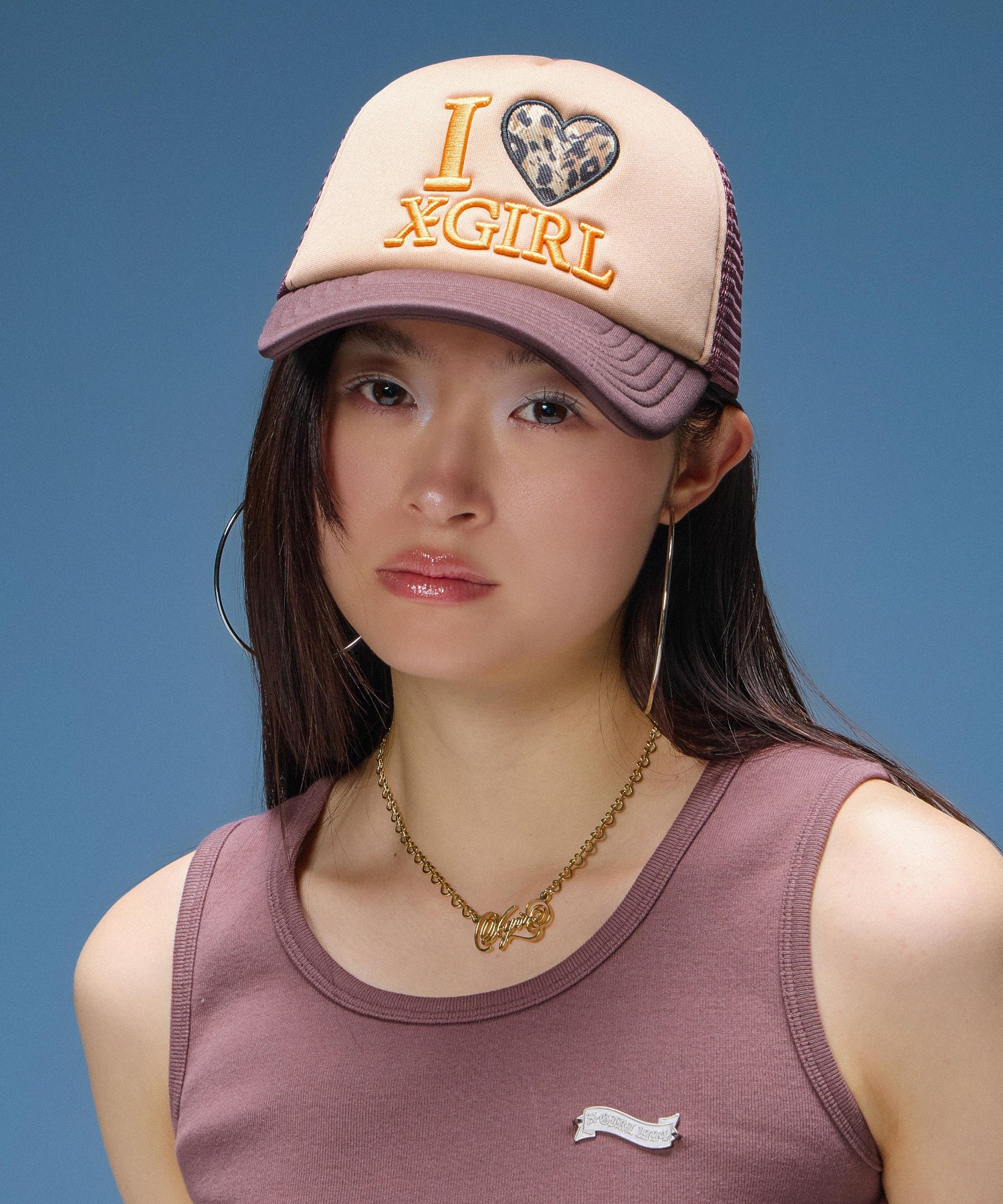I LOVE X-GIRL TRUCKER CAP