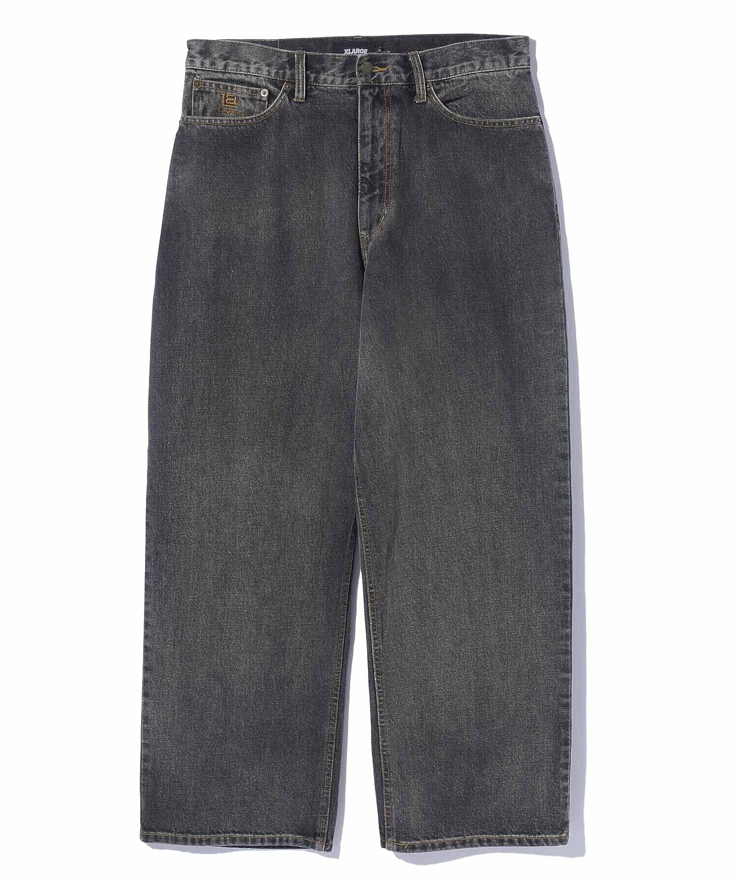 LA STITCH WIDE LEG DENIM PANTS