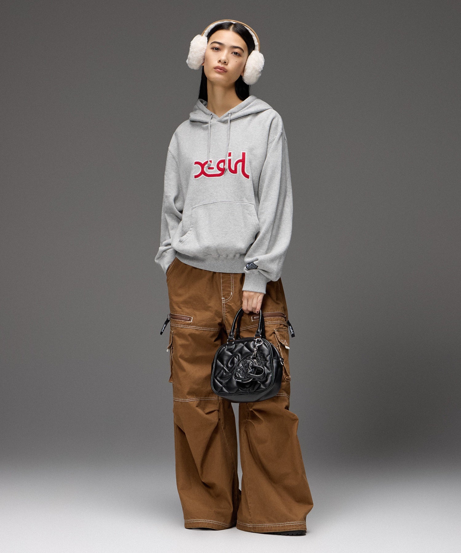 MILLS LOGO LAYERED PATCH SWEAT HOODIE