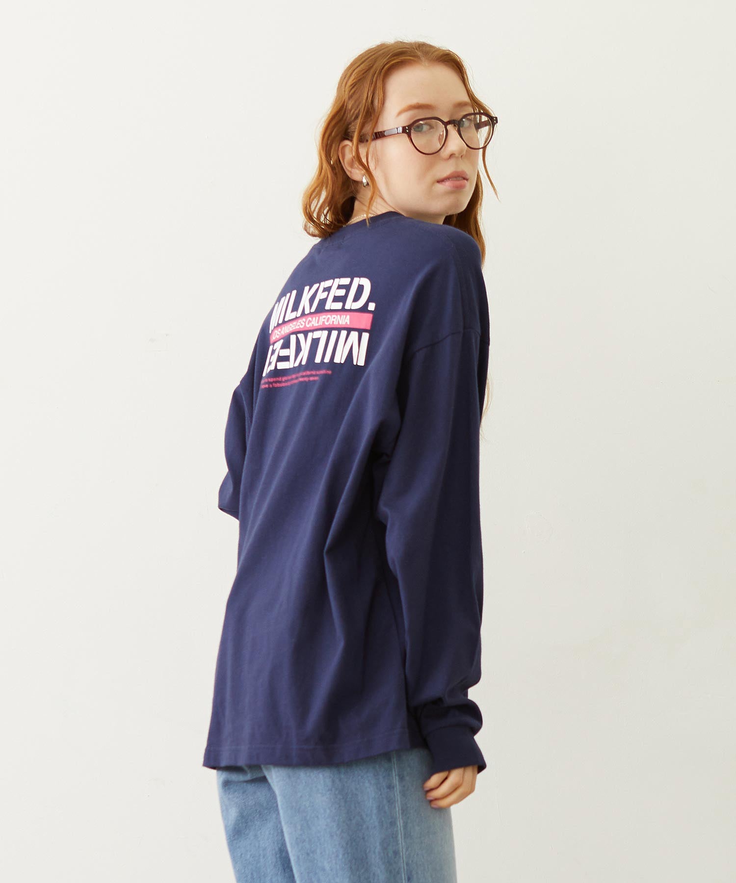 STENCIL CENTER LINE LOGO WIDE L/S TEE