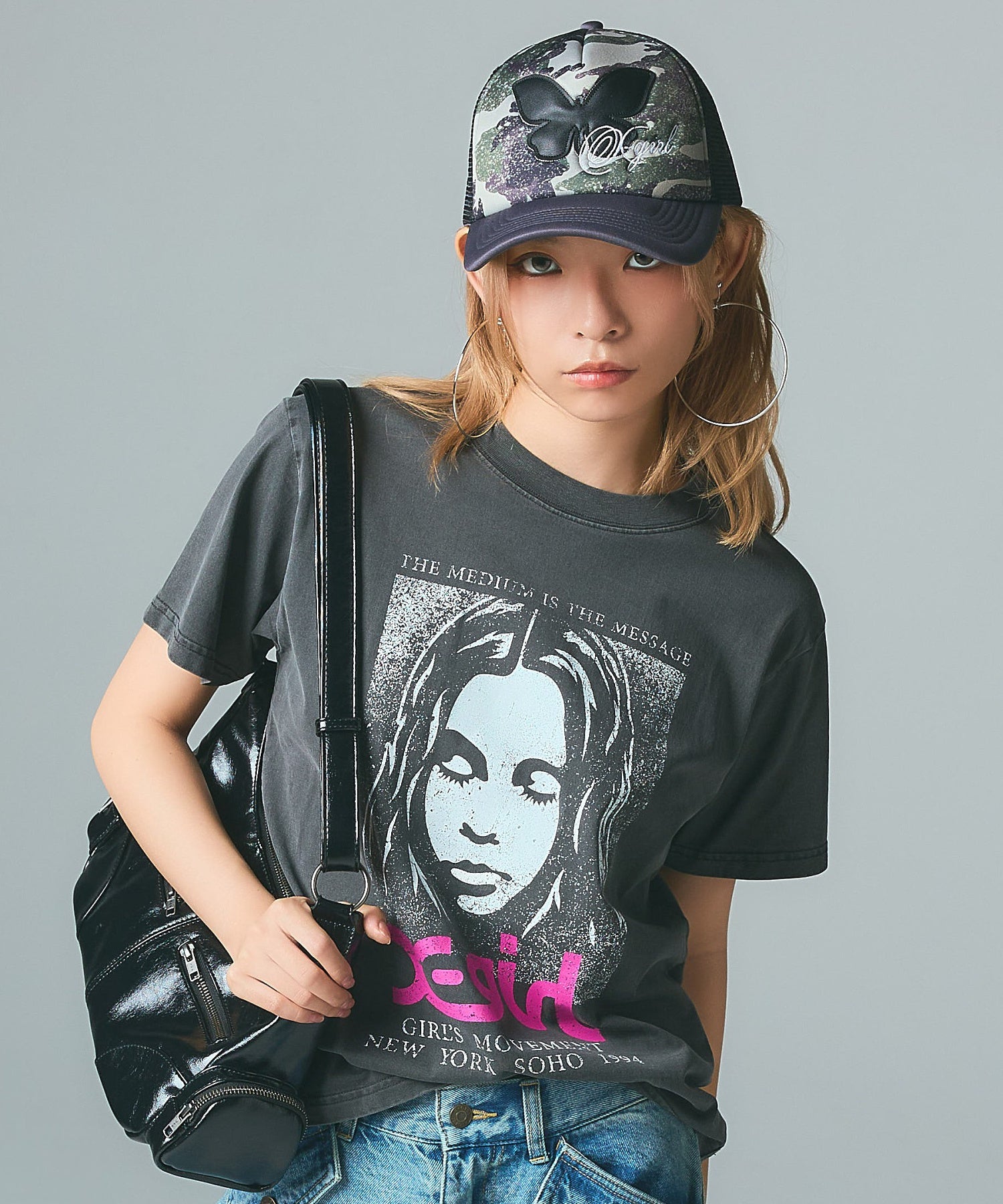 FADED FACE S/S TEE
