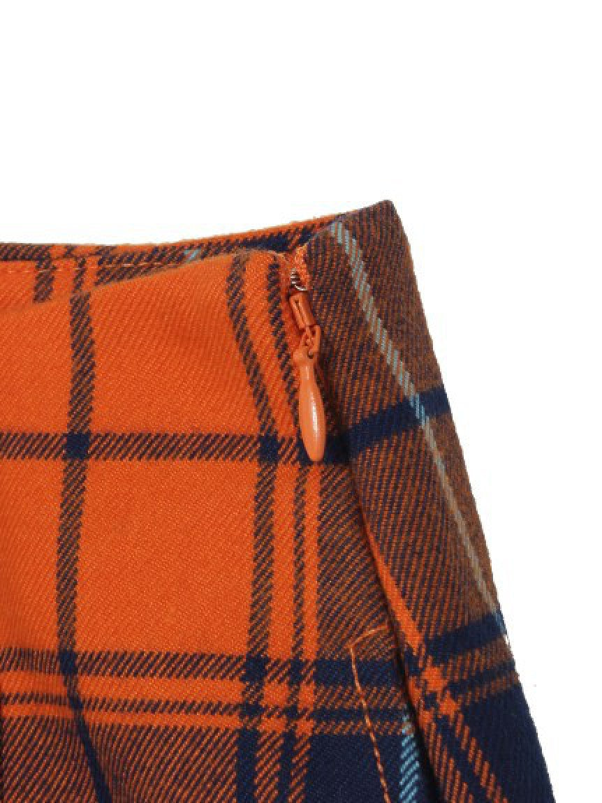 PLAID SKIRT X-girl