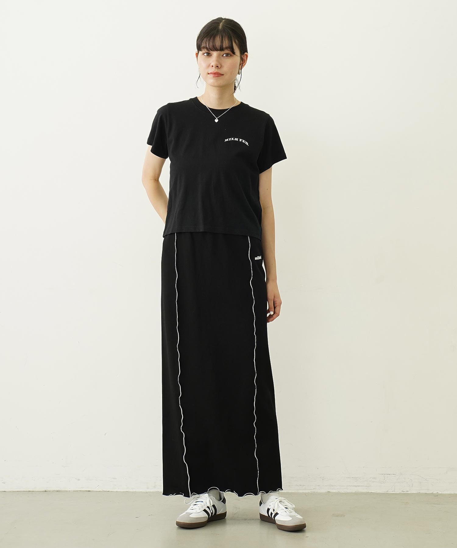 LETTUCE EDGE SWEAT SKIRT