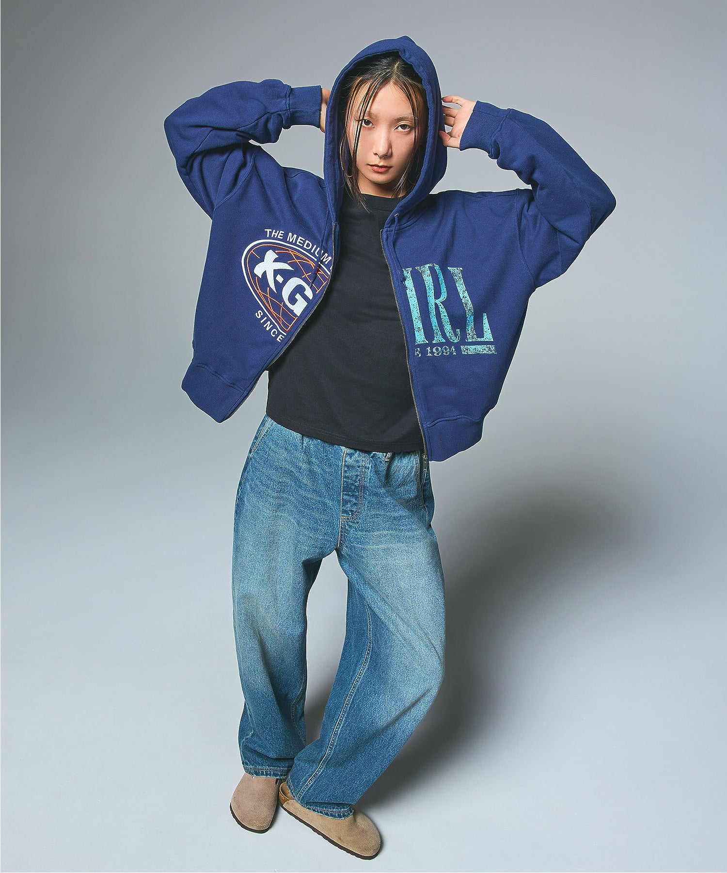 BARREL FIT EASY DENIM PANTS