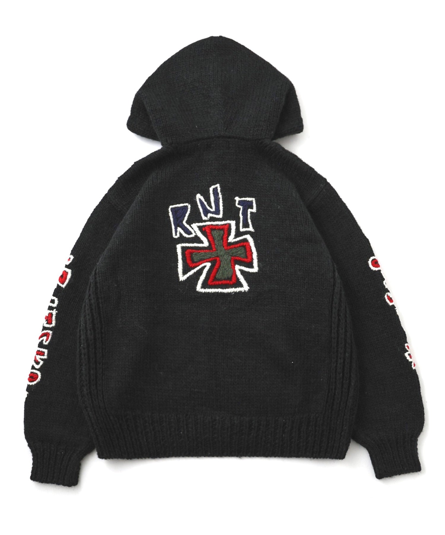 RICE NINE TEN/ライスナインテン/HAND KNITTED SK8 ZIP HOODIE HKN-SK8
