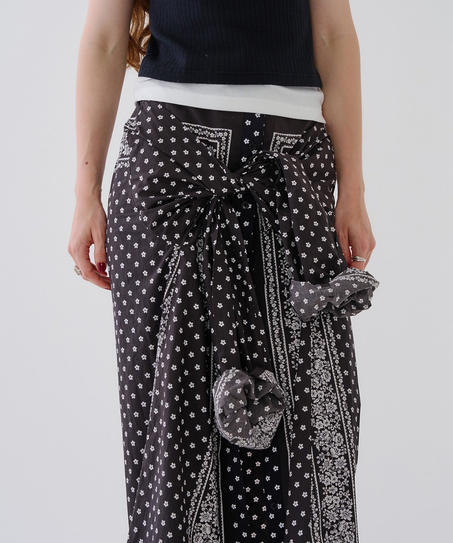 【ROSE BUD別注】INDIA IS BEAUTIFUL/PRINTED SKIRT