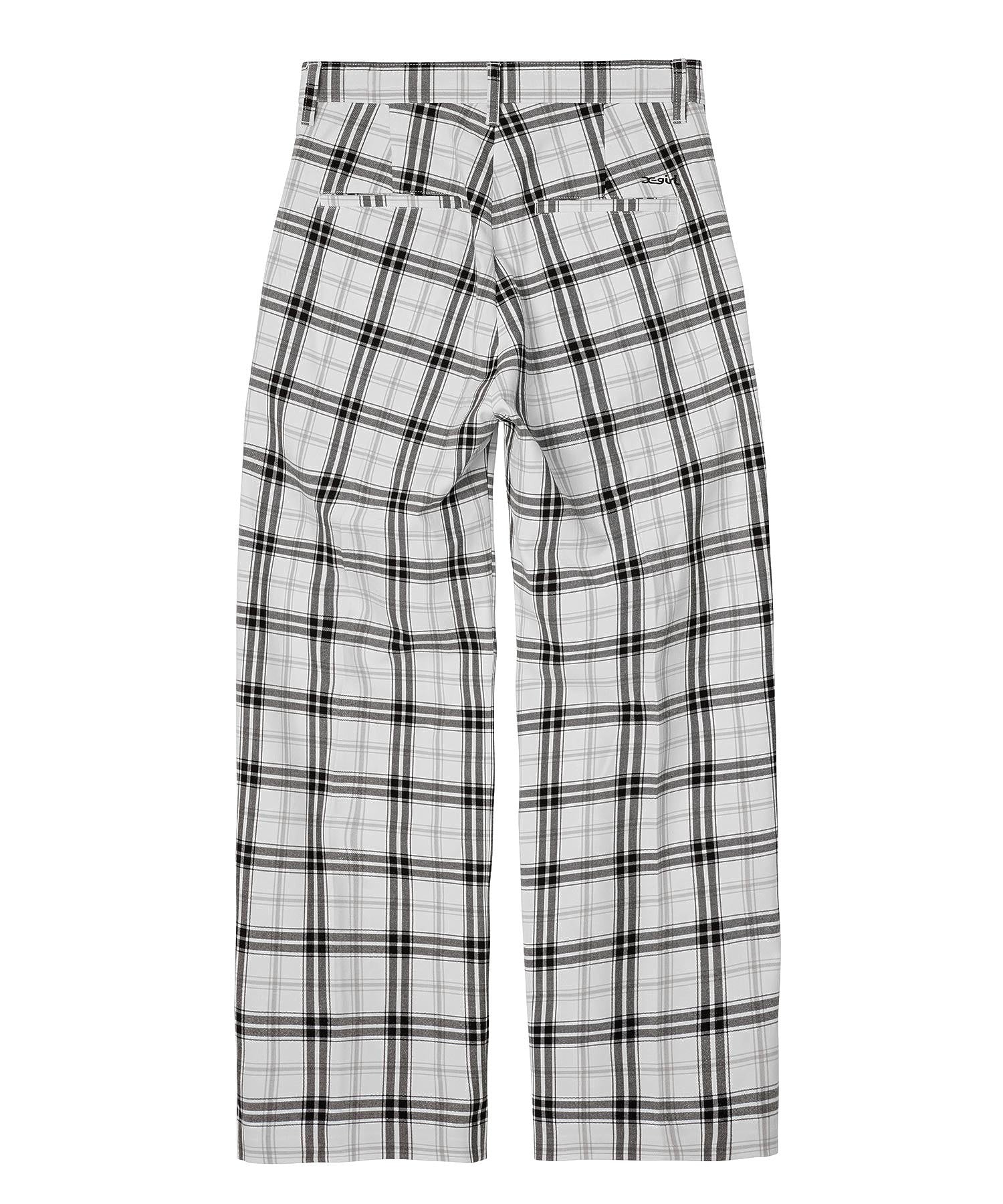 PLAID STRAIGHT LEG PANTS X-girl