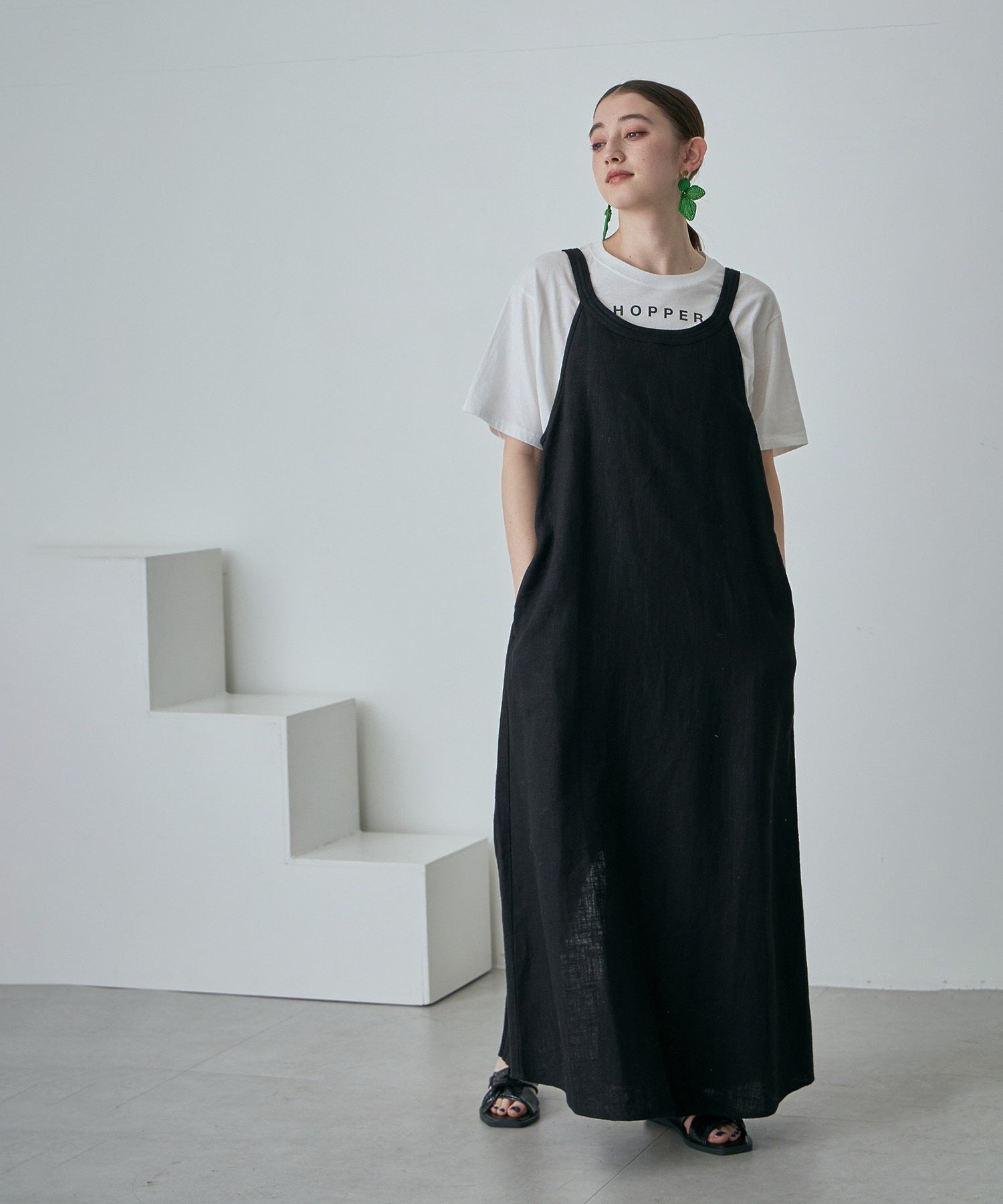 <WEBメディア掲載>麻ブレンドアメスリワンピース