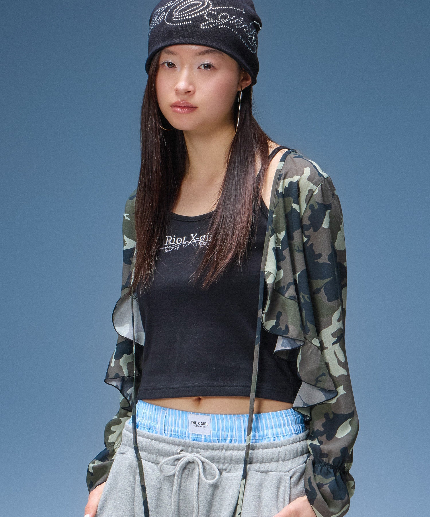 HIBISCUS CAMOUFLAGE BLOUSE