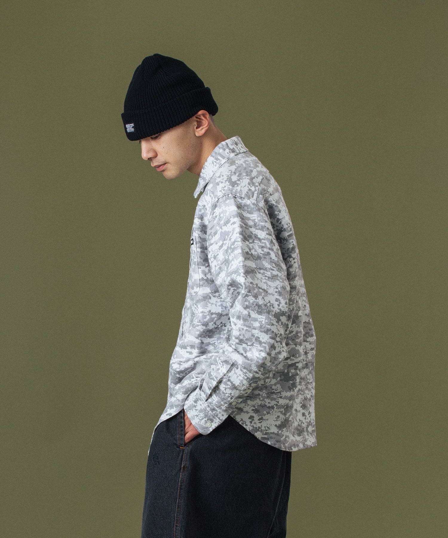 DIGITAL CAMO JACQUARD L/S SHIRTS