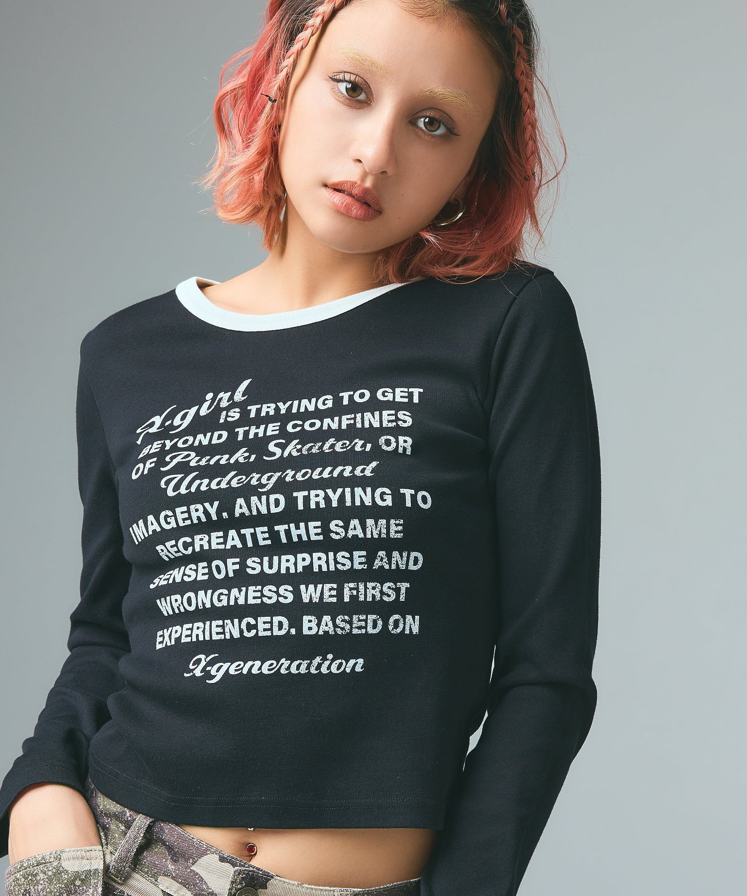 LETTERING L/S COMPACT TOP