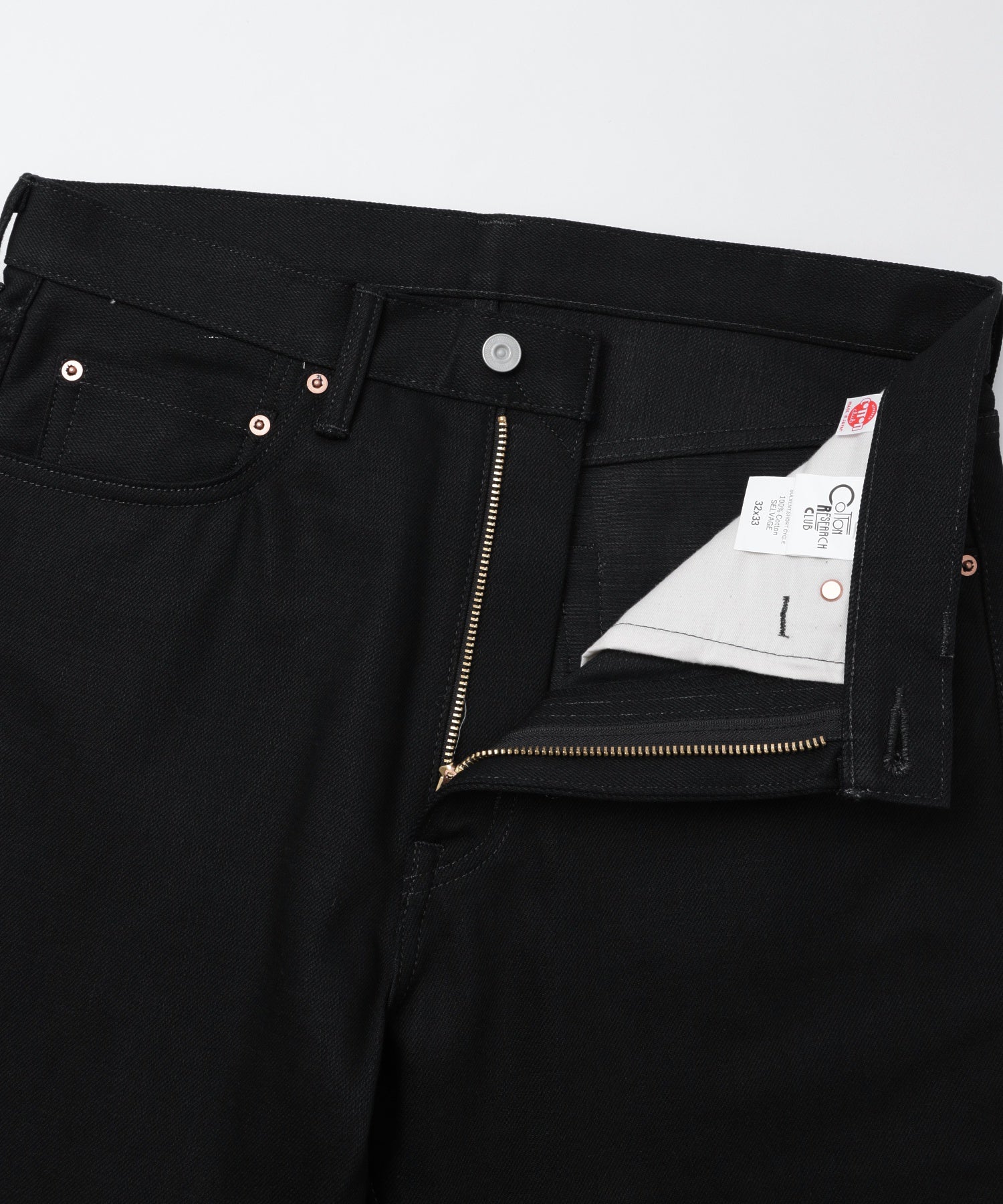 【別注】Styles CRC/コットンリサーチクラブ/EX SELVAGE BLACK DENIM JEANS JPC-11
