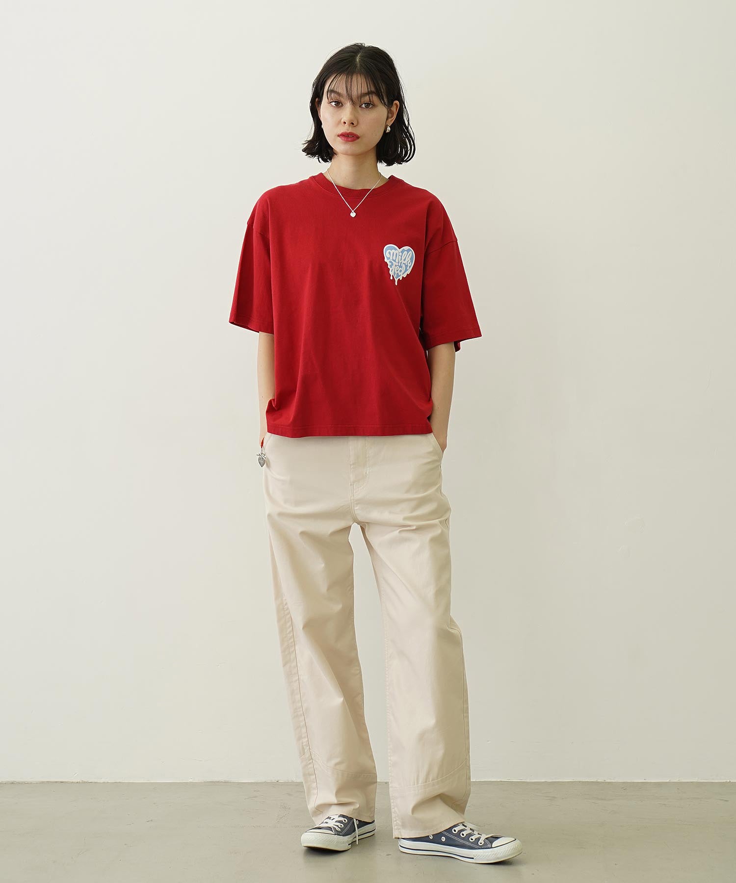 MELTY HEART FOAM PRINT WIDE S/S TEE