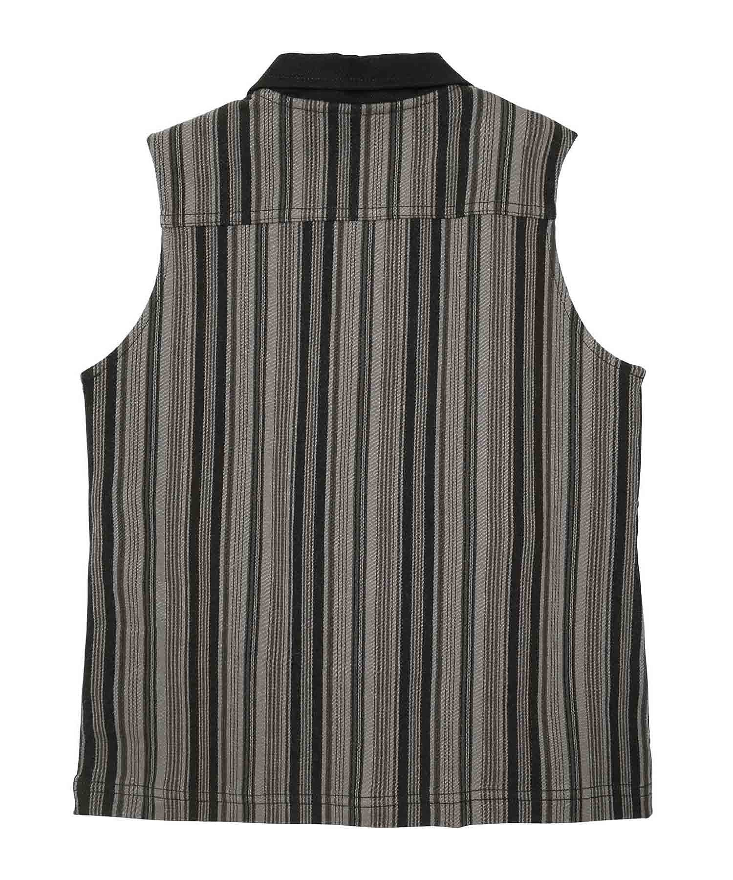 MULTI STRIPE SLEEVELESS SHIRT X-girl