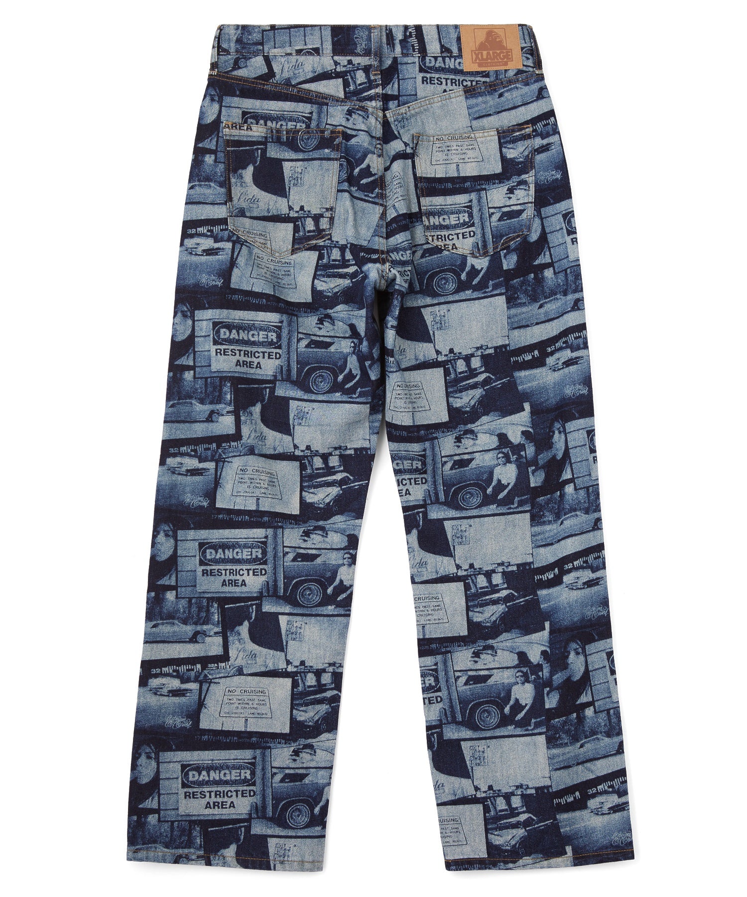 XLARGE×ESTEVAN ORIOL ALLOVER PRINT DENIM PANTS