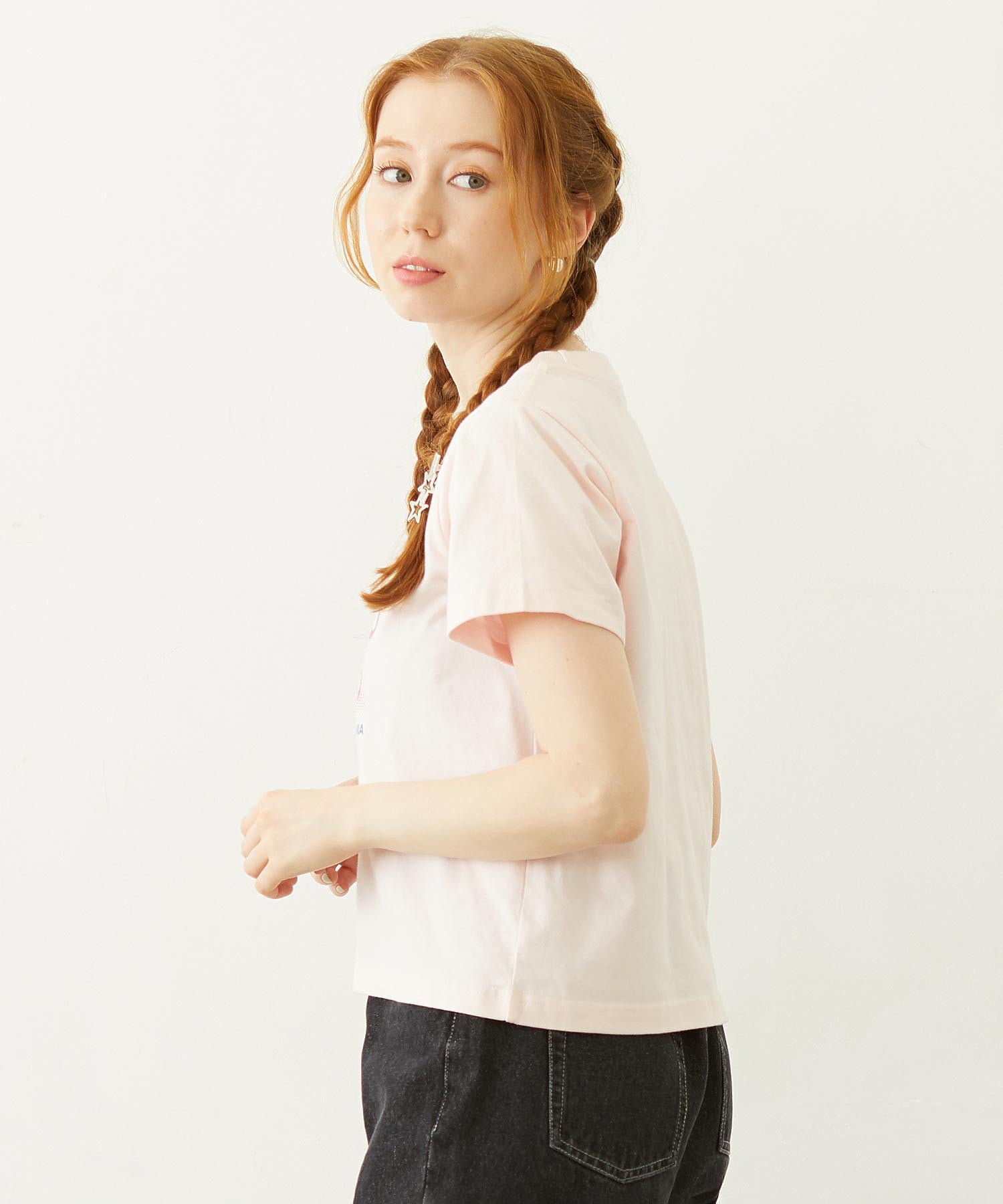 GLITTER HALFTONE LOGO COMPACT S/S TEE