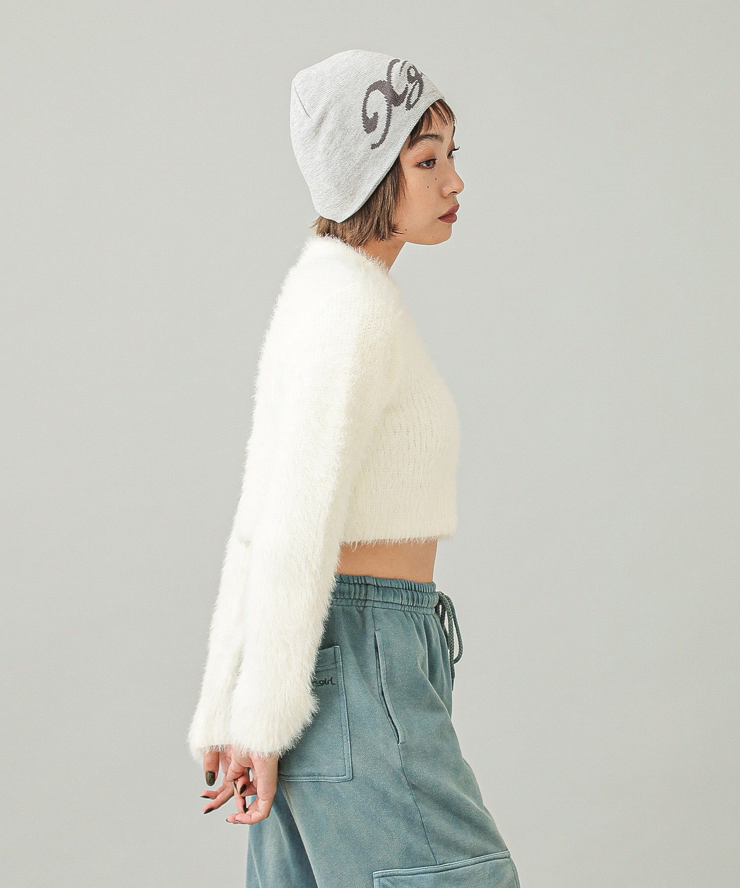 HIGH NECK COMPACT KNIT TOP