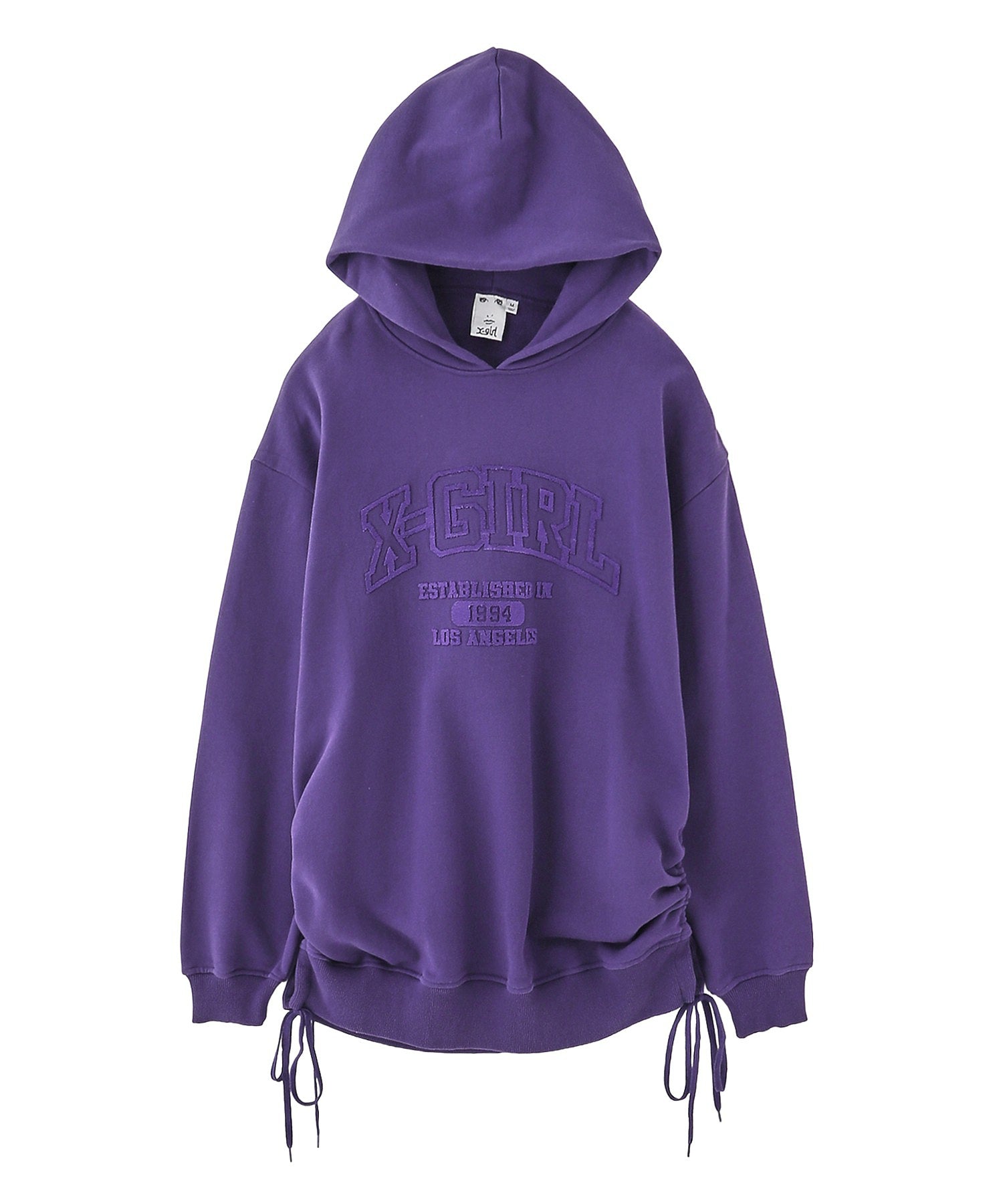 COLLEGE LOGO DRAWSTRING SWEAT DRESS