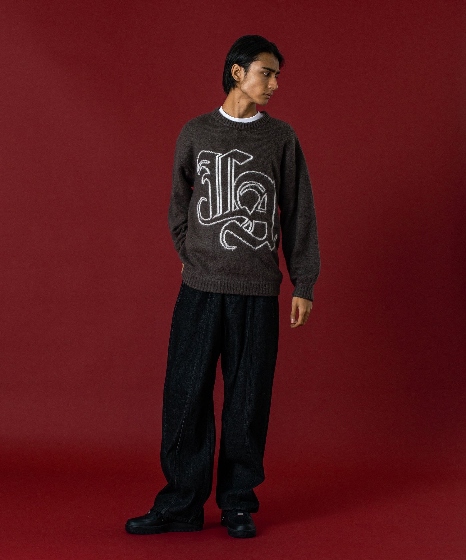 OLD ENGLISH MOHAIR KNIT SWEATER