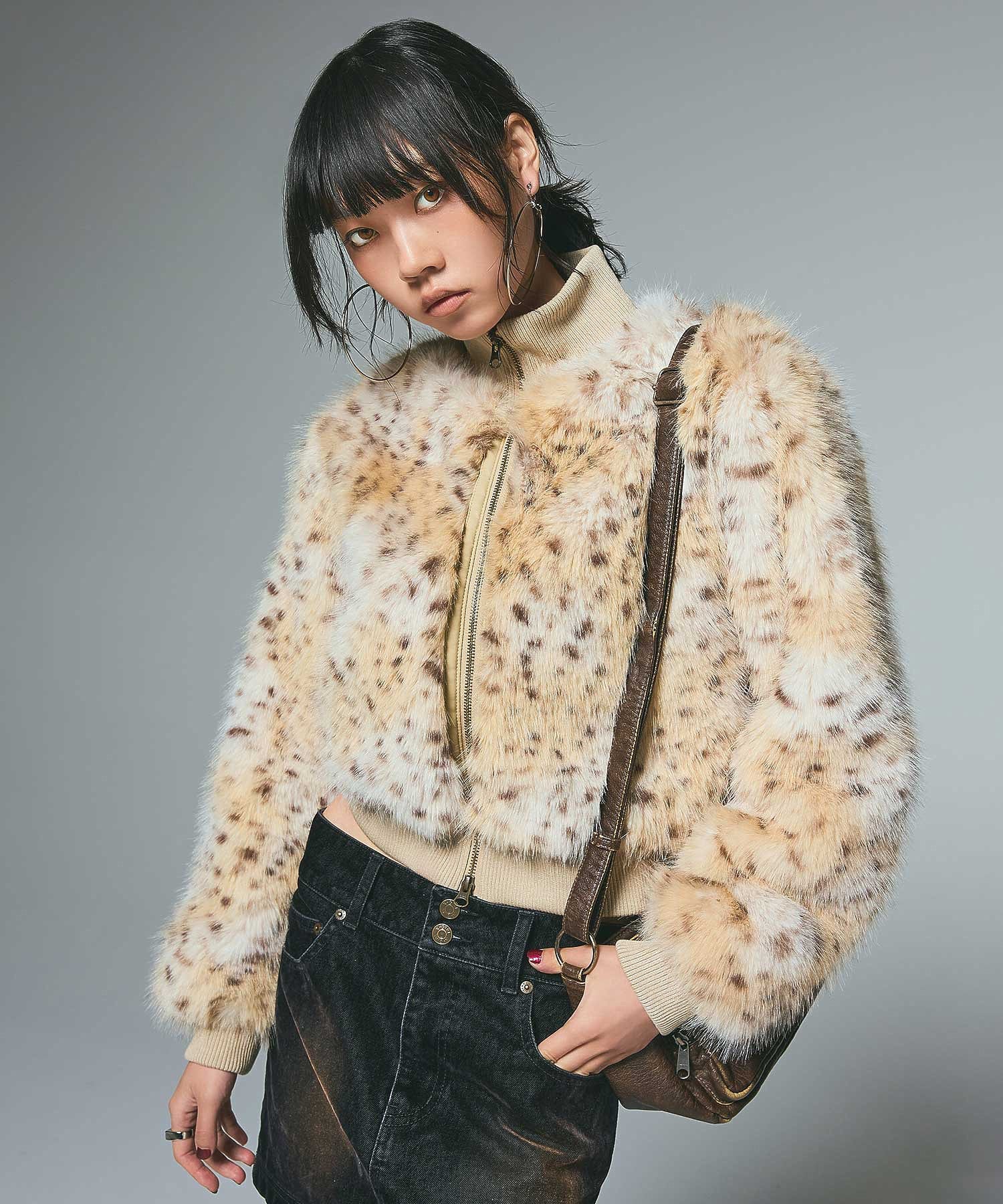 FAUX FUR COMPACT JACKET