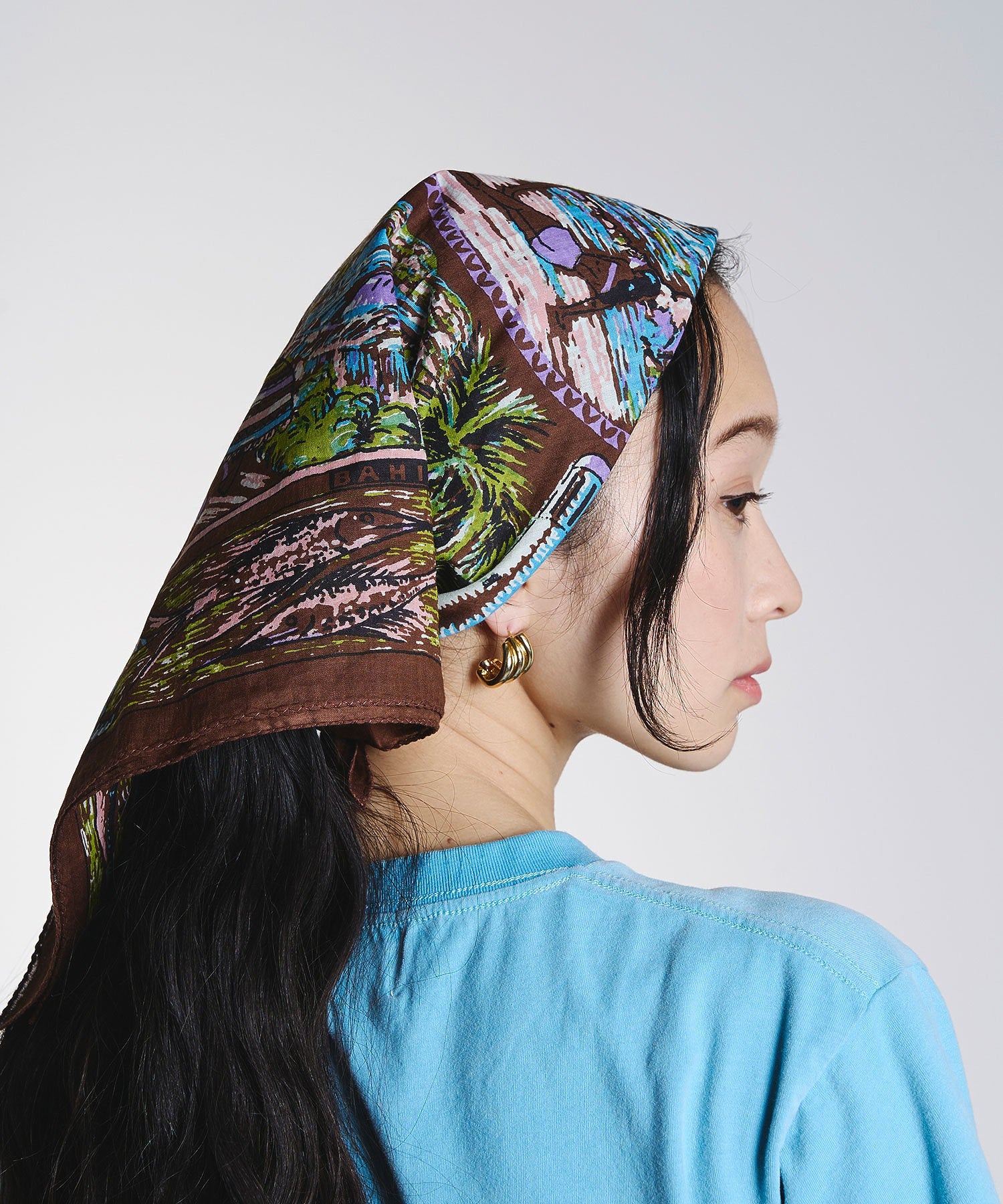 BINDU/ACAPULCO 64㎝ MAP SCARF