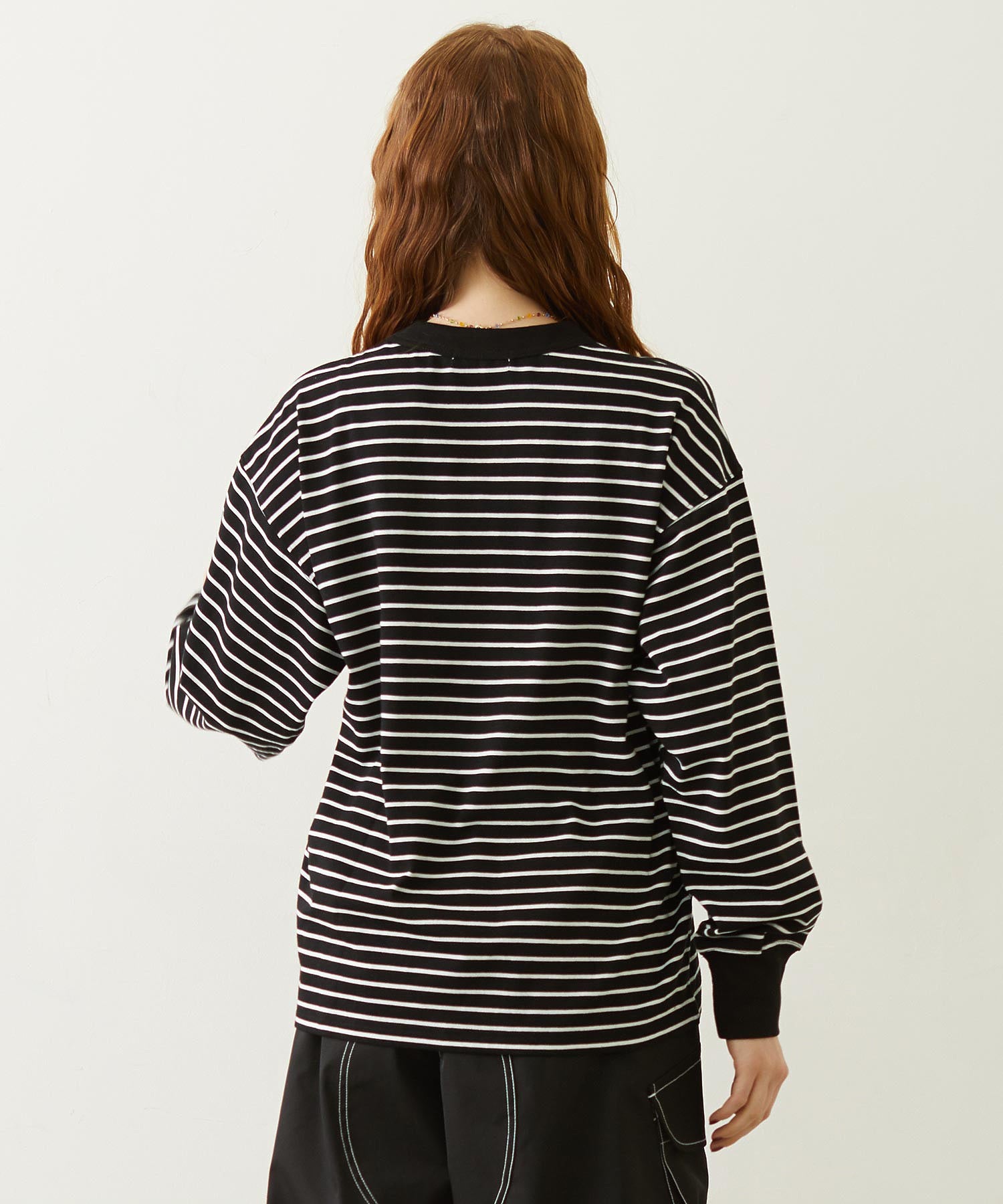 STRIPED L/S TOP