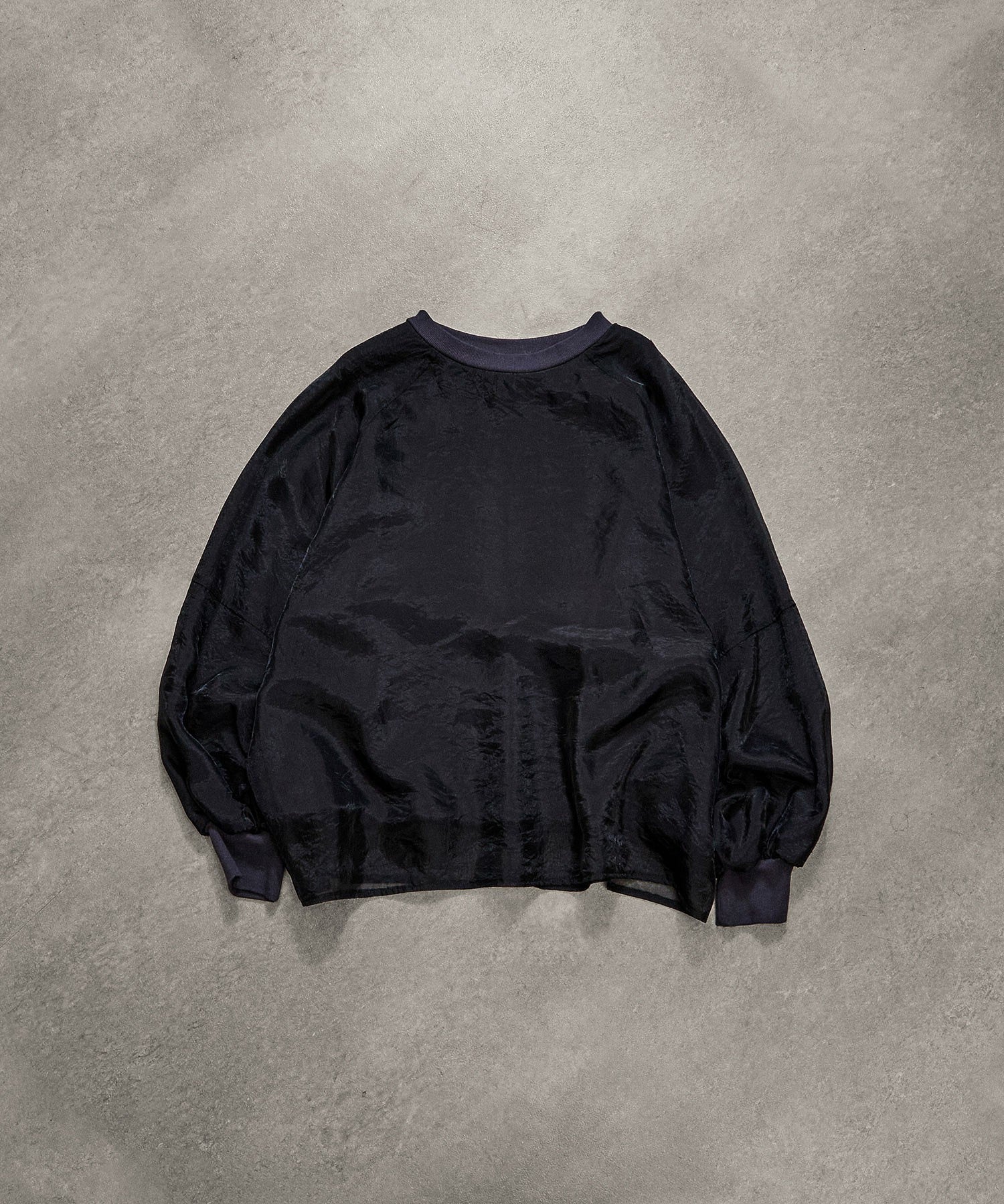 SHEER PANEL SWEAT SHIRT
