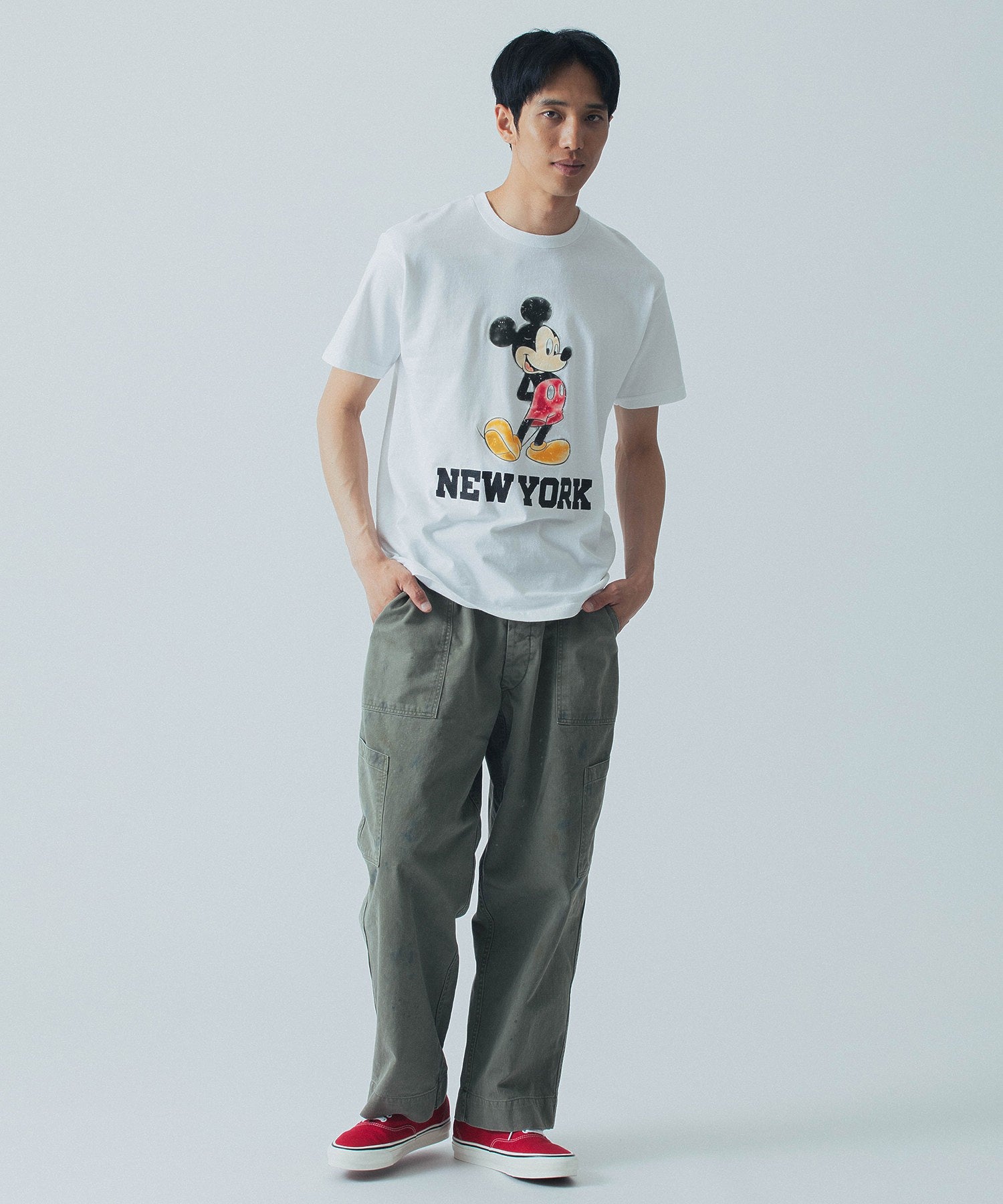 BOWWOW X RECOGNIZE/バウワウ/MICKEY MOUSE NEW YORK TEE/BWR241-MMNT
