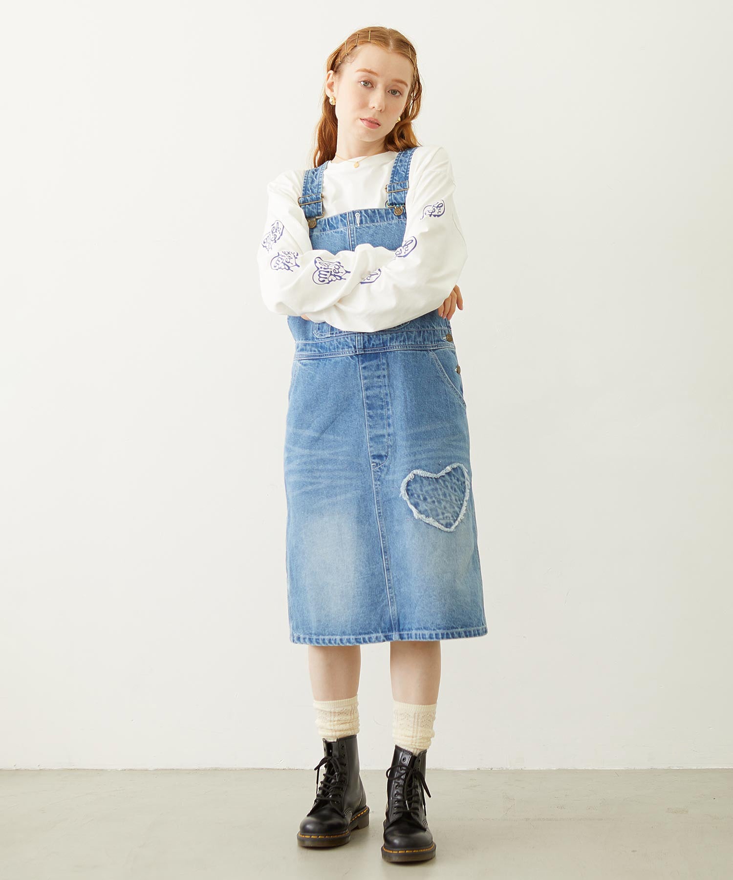 PATCH SALOPETTE SKIRT