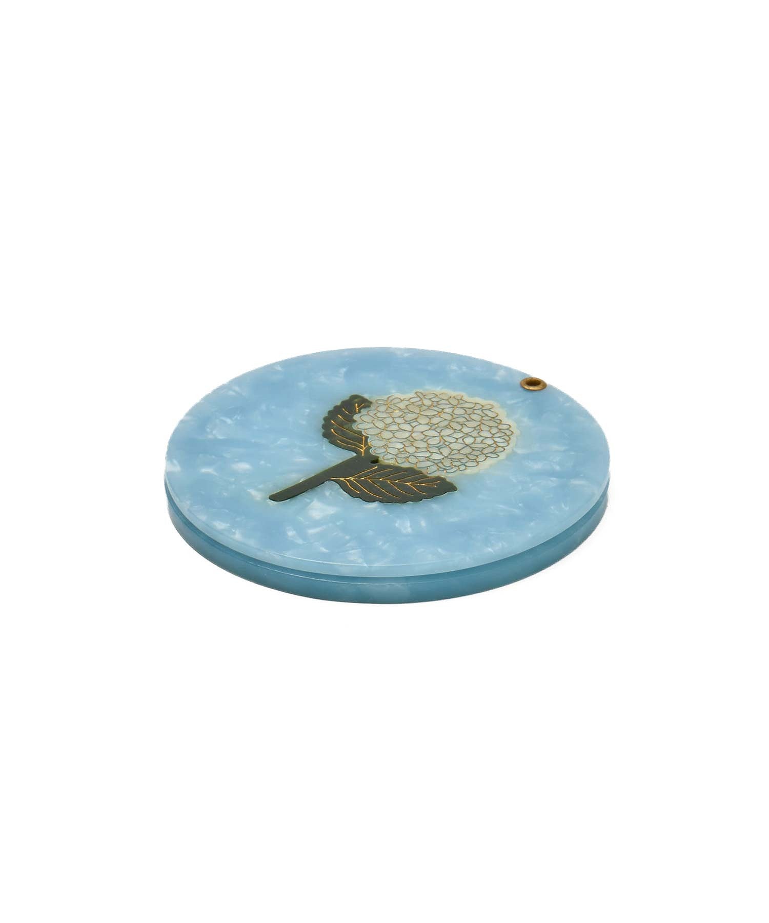 SOLAR ECLIPSE/HAND-PAINTED COMPACT MIRROR