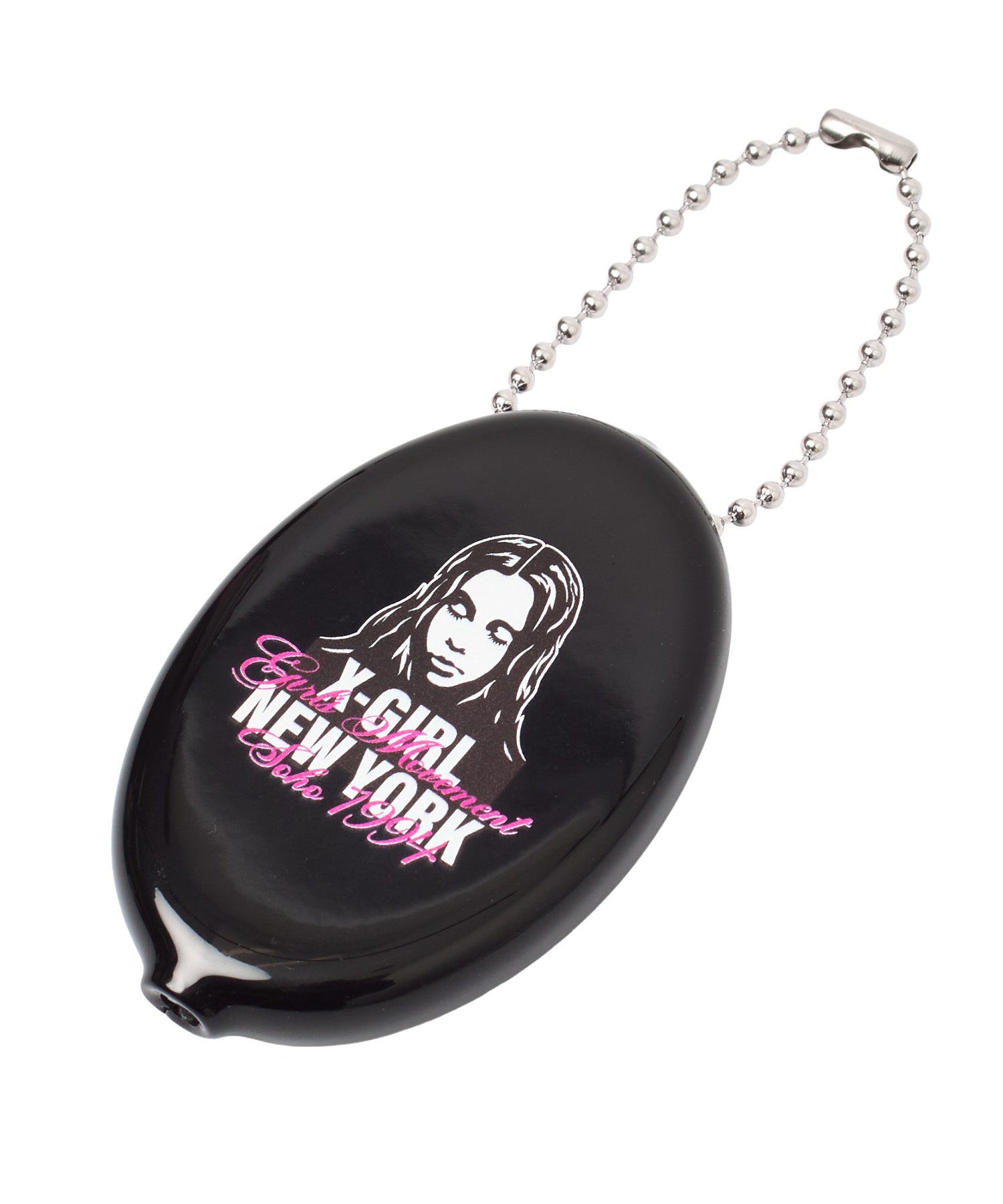 FACE AND SCRIPT MIX LOGO RUBBER COIN CASE