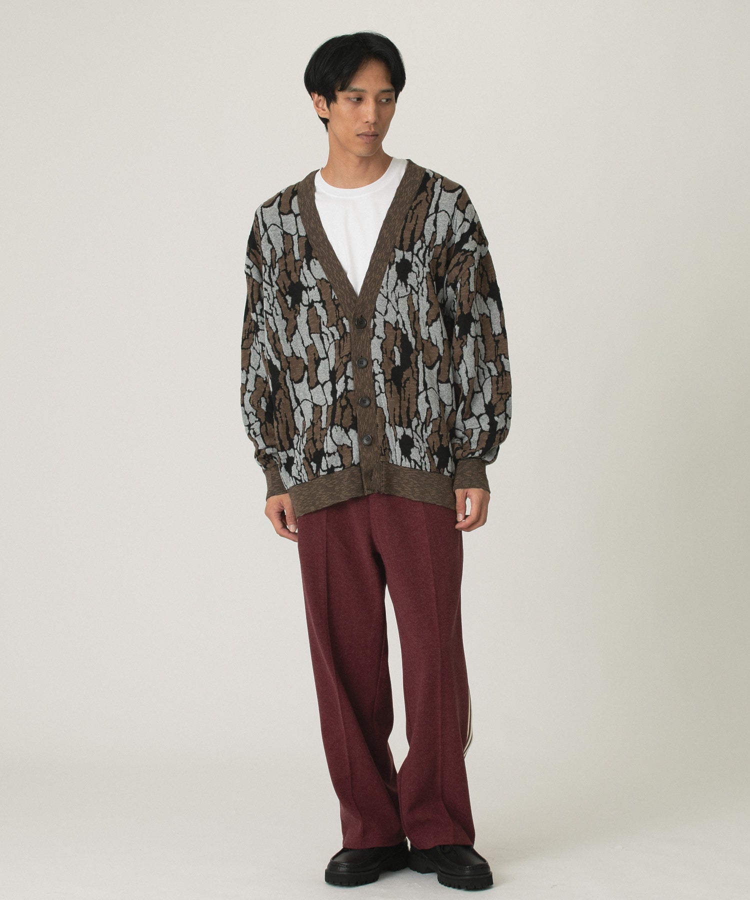 gimcontext/ジム コンテキスト/Trebark Camo Knit Cardigan 25505030