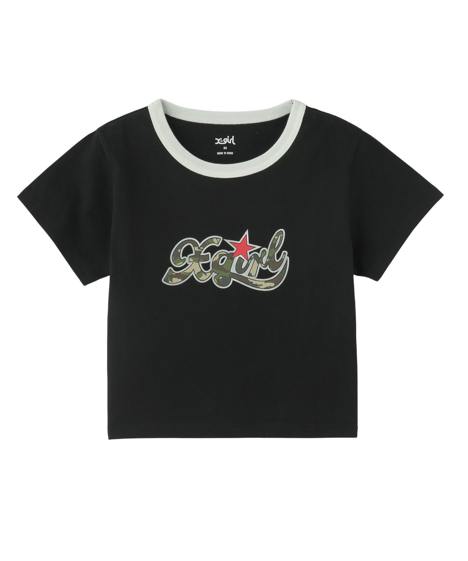 STAR CAMO LOGO S/S CROPPED TEE