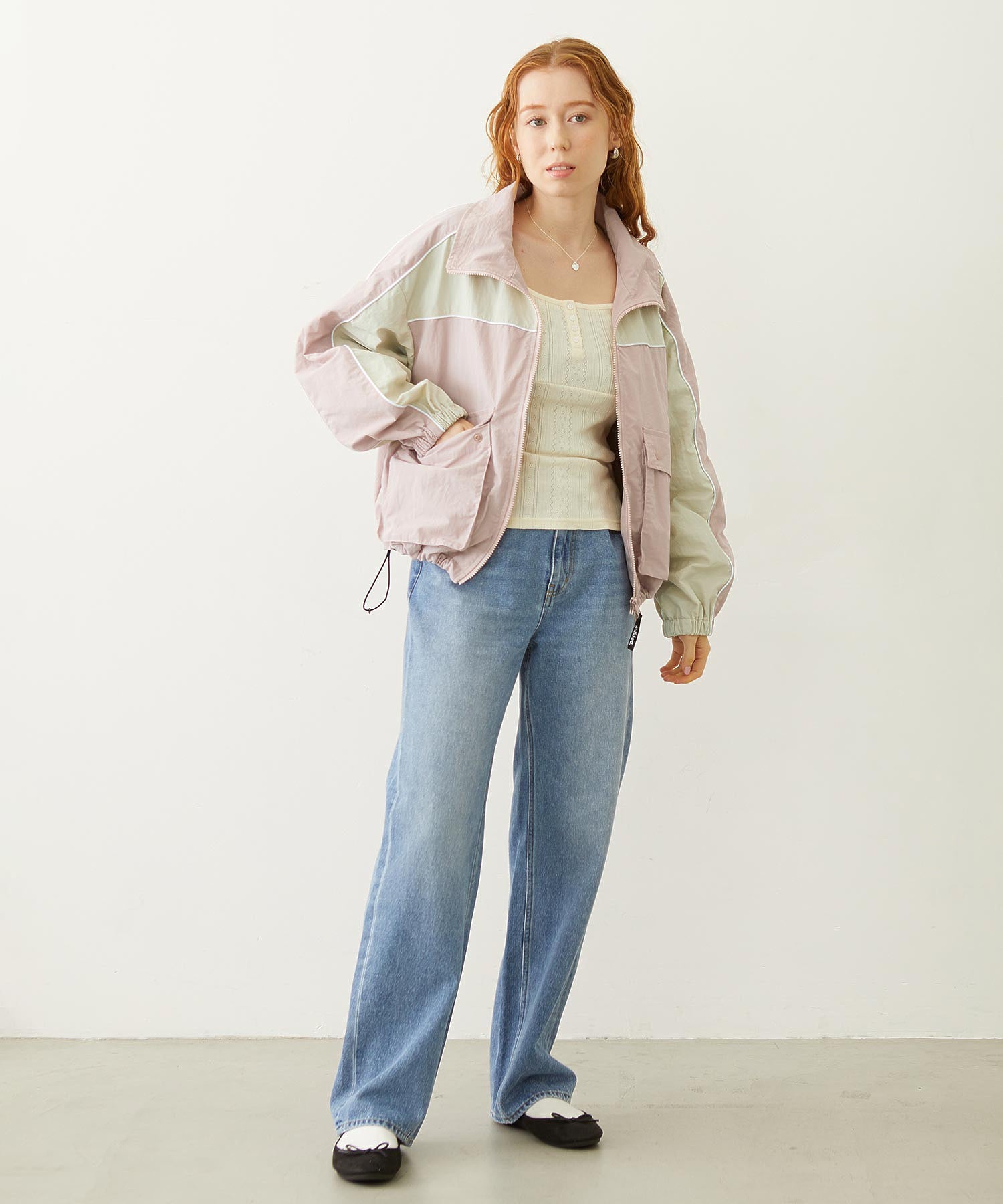 CUTOUT LOGO TRACK JACKET