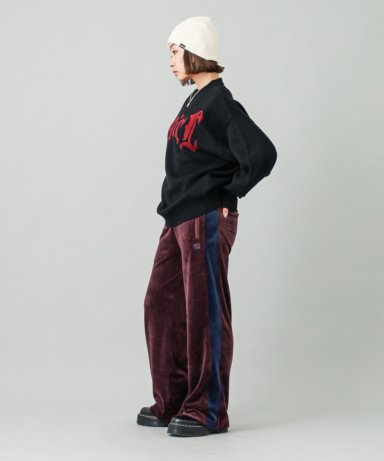 VELOUR TRACK PANTS